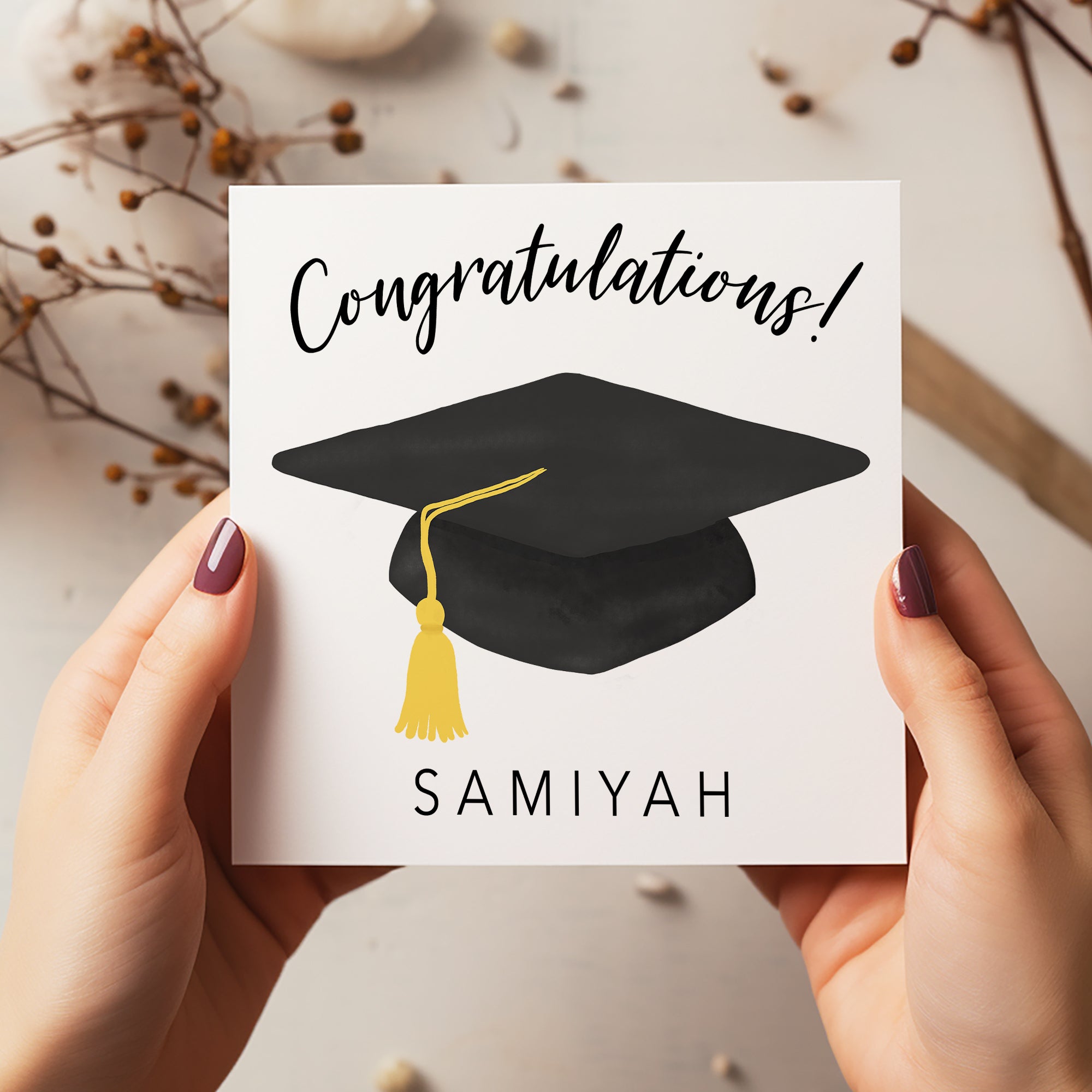 Graduation Cap Card