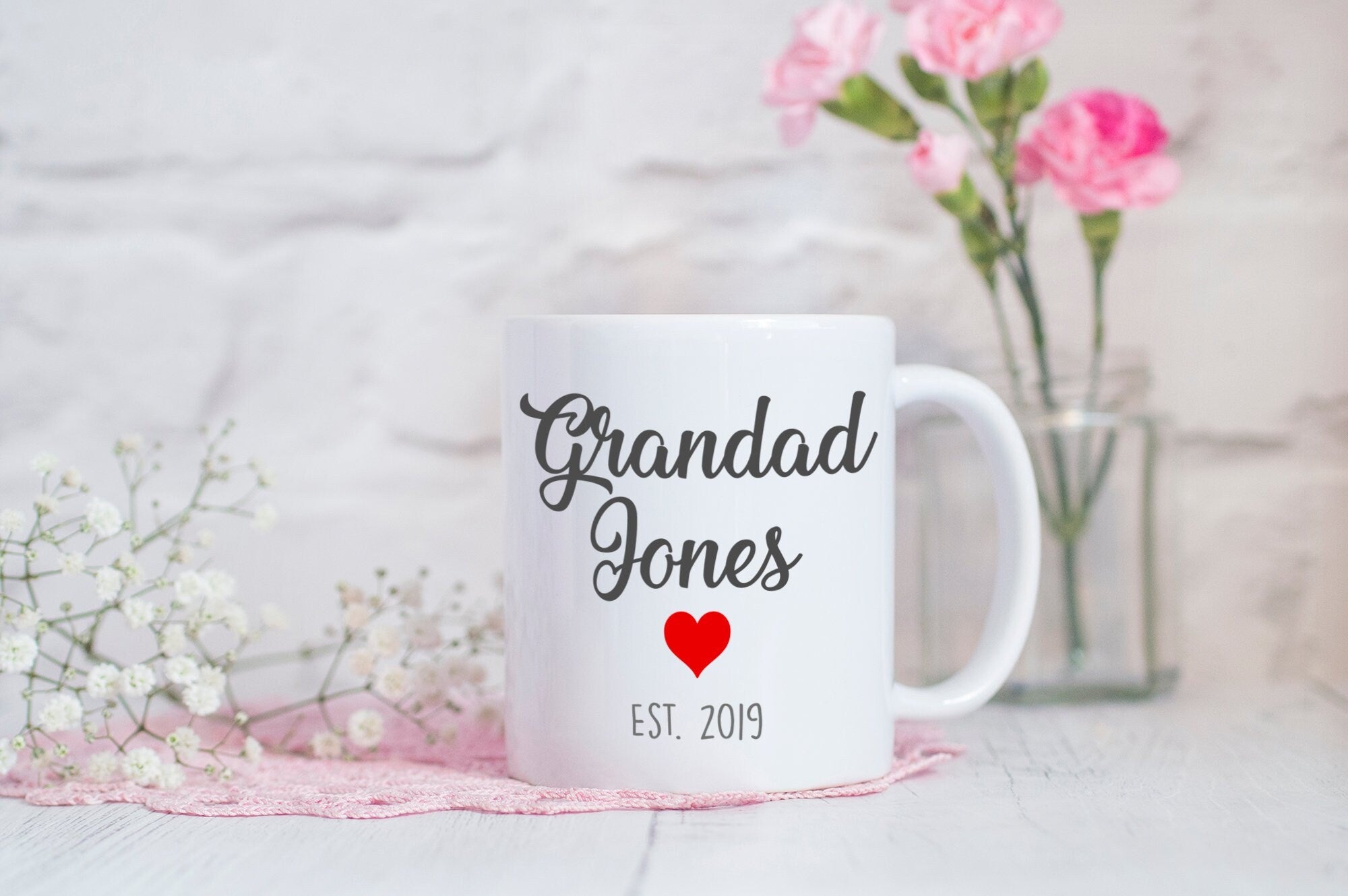 Personalised Grandad Mug - Grandad To Be - Pregnancy Reveal - Pregnancy Announcement - Grandad Gift