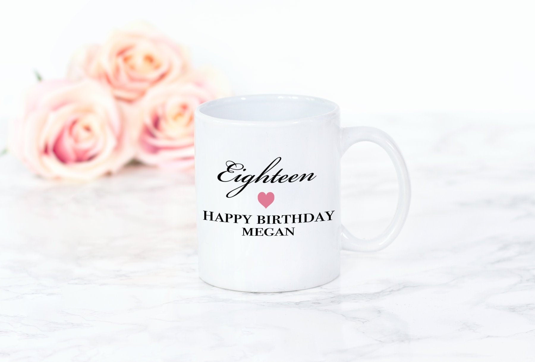 Personalised 18th Birthday Mug - Happy 18th Birthday Gift - 18th Mug - Eighteenth Birthday Gift