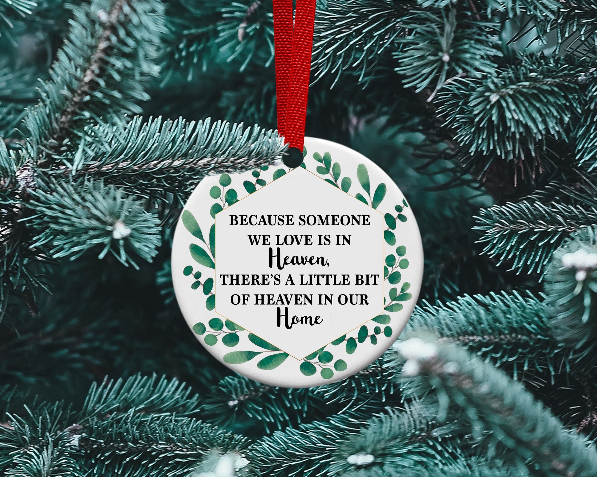 Memorial Ceramic Christmas Decoration - Memorial Christmas Ornament