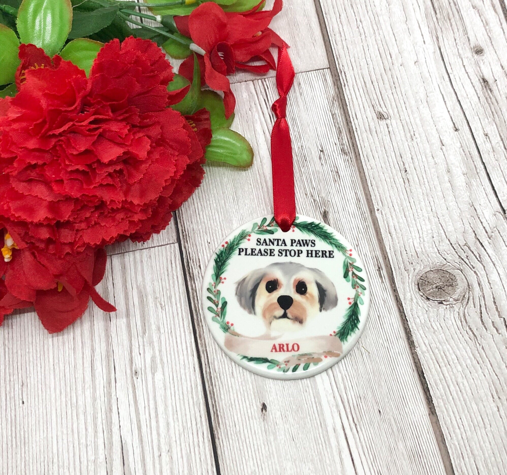 Dog Breed Ceramic Christmas Decoration - Dog Bauble - Dog Lover Gift