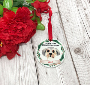 Dog Breed Ceramic Christmas Decoration - Dog Bauble - Dog Lover Gift