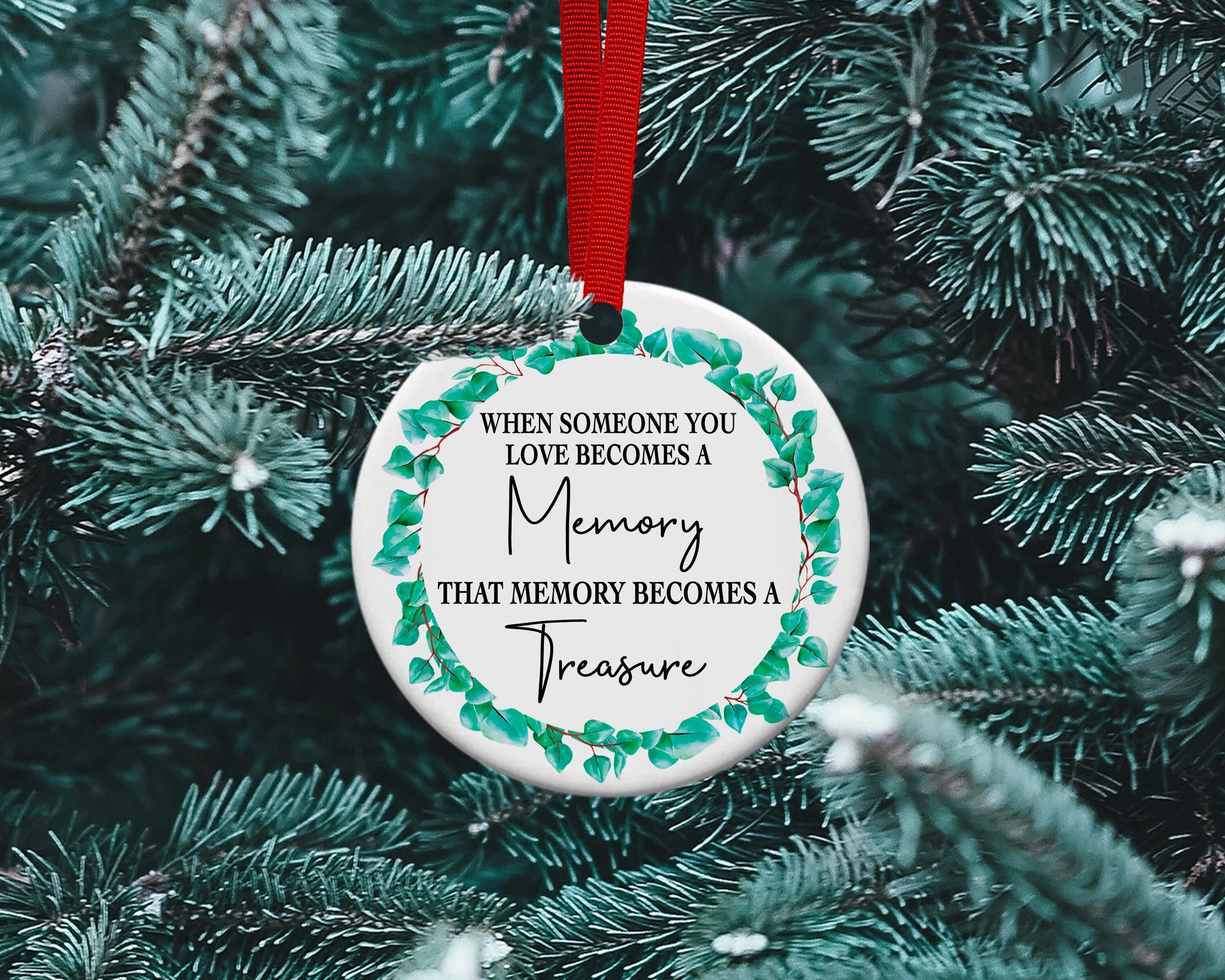 Memorial Ceramic Christmas Decoration - Memorial Christmas Ornament