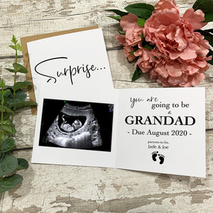 Personalised Family Pregnancy Announcement Card - First Time Parents - New Baby - Surprise Pregnancy - Pregnancy reveal - C112