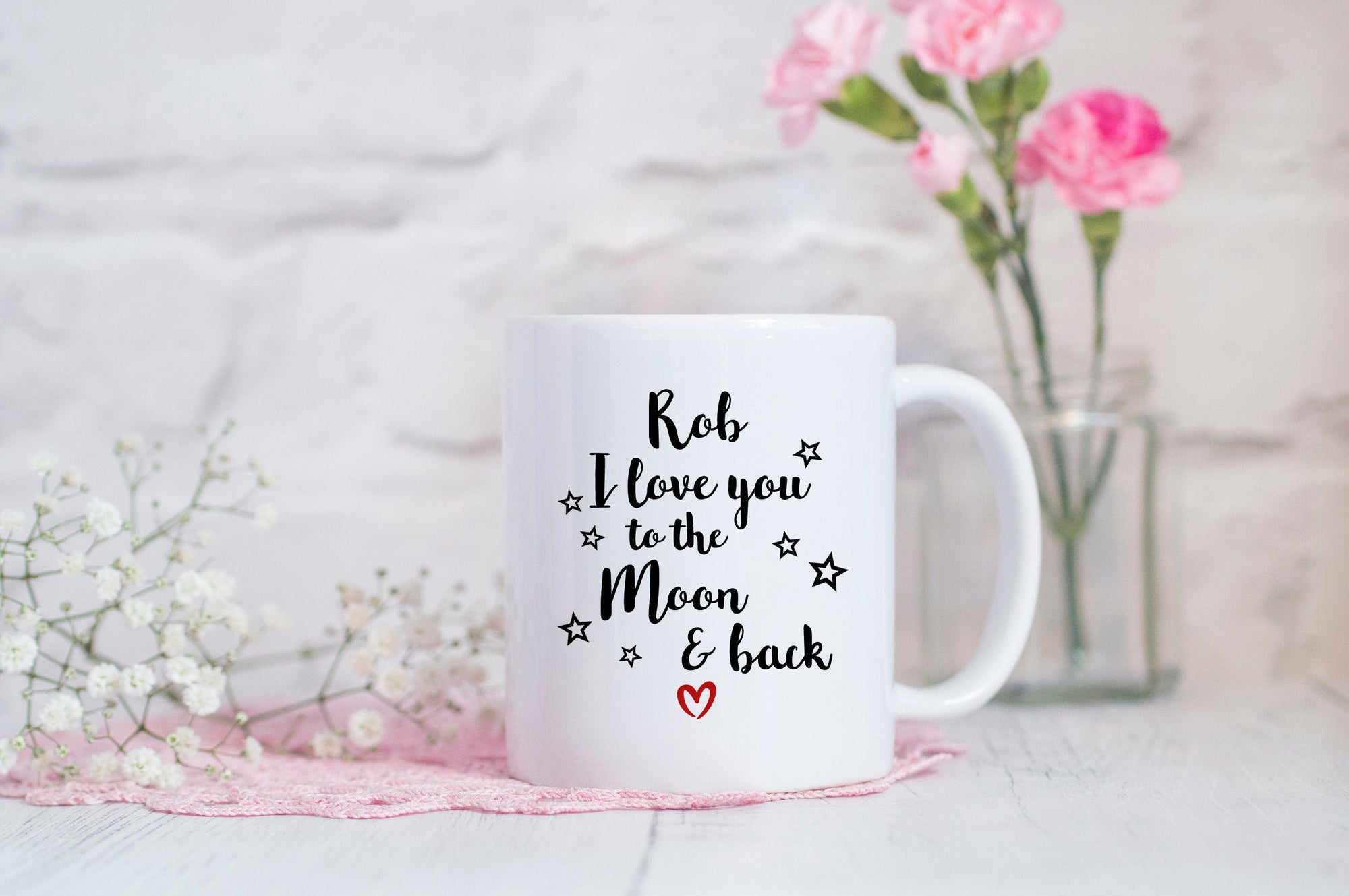 Personalised Love You To The Moon Mug - Valentine's Day - Anniversary Gift - Couple Gift