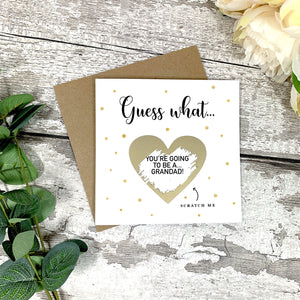 Personalised Family Pregnancy Announcement Scratch Card - First Time Parents - New Baby - Surprise Pregnancy - Pregnancy reveal