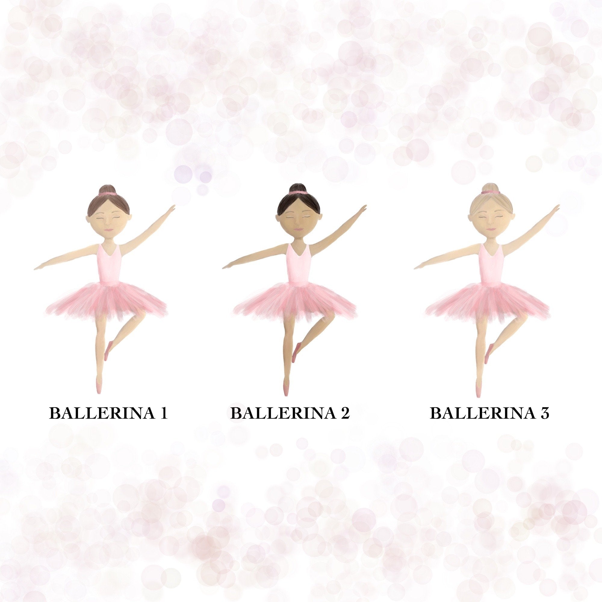 Personalised Ballerina Card - Birthday Card - Kids Birthday Card