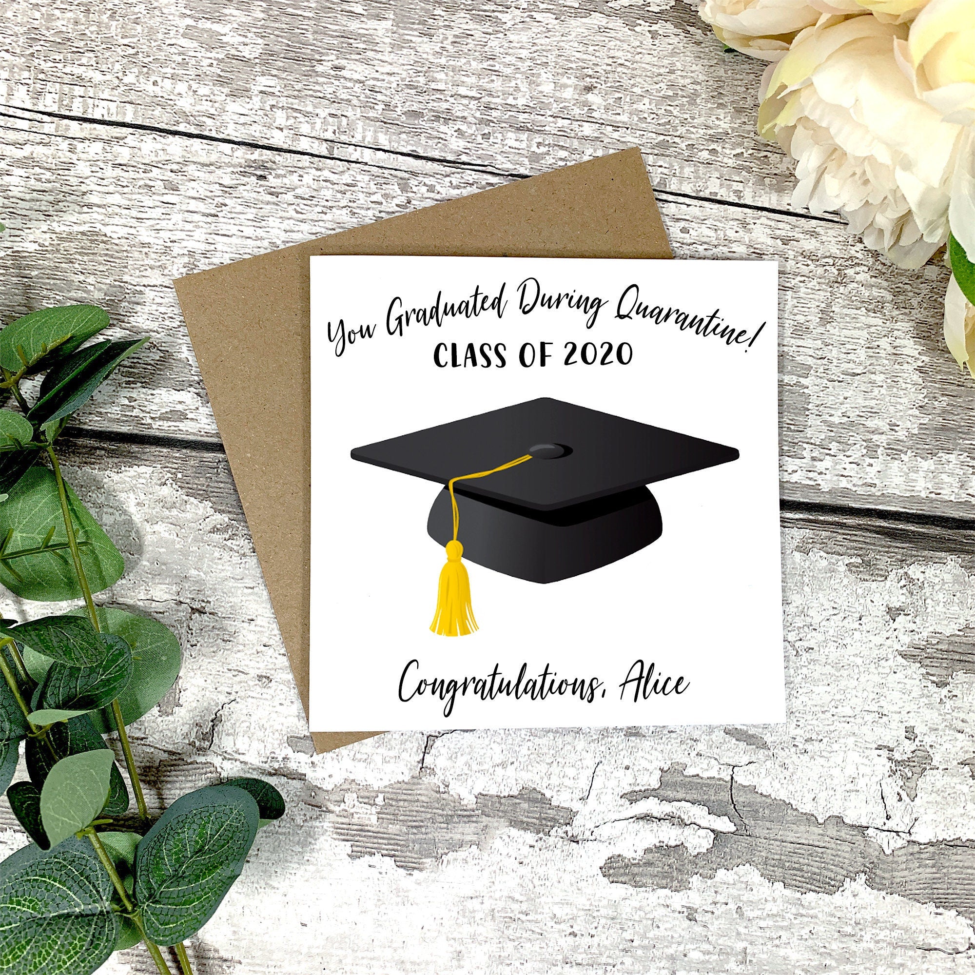 Personalised Graduation Class Of 2020 Card - Graduated Card - Celebration Card - Graduation Greeting Card