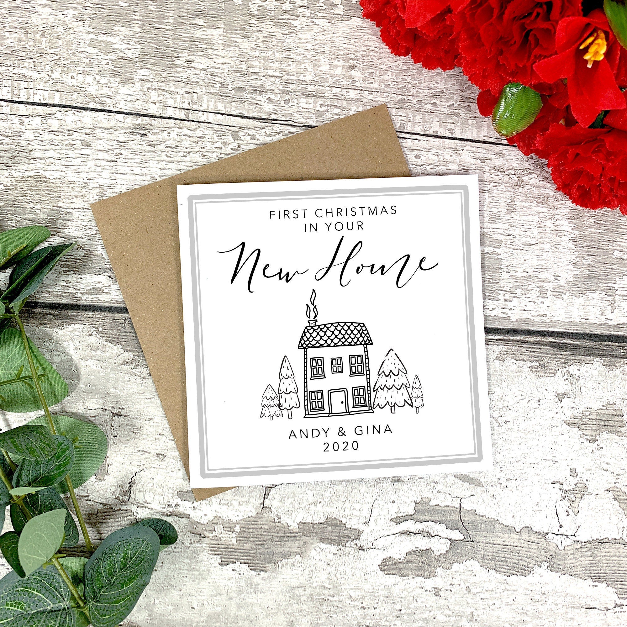 Personalised New Home Christmas Card - New Home Gift - Congratulations On Your New Home - First Christmas