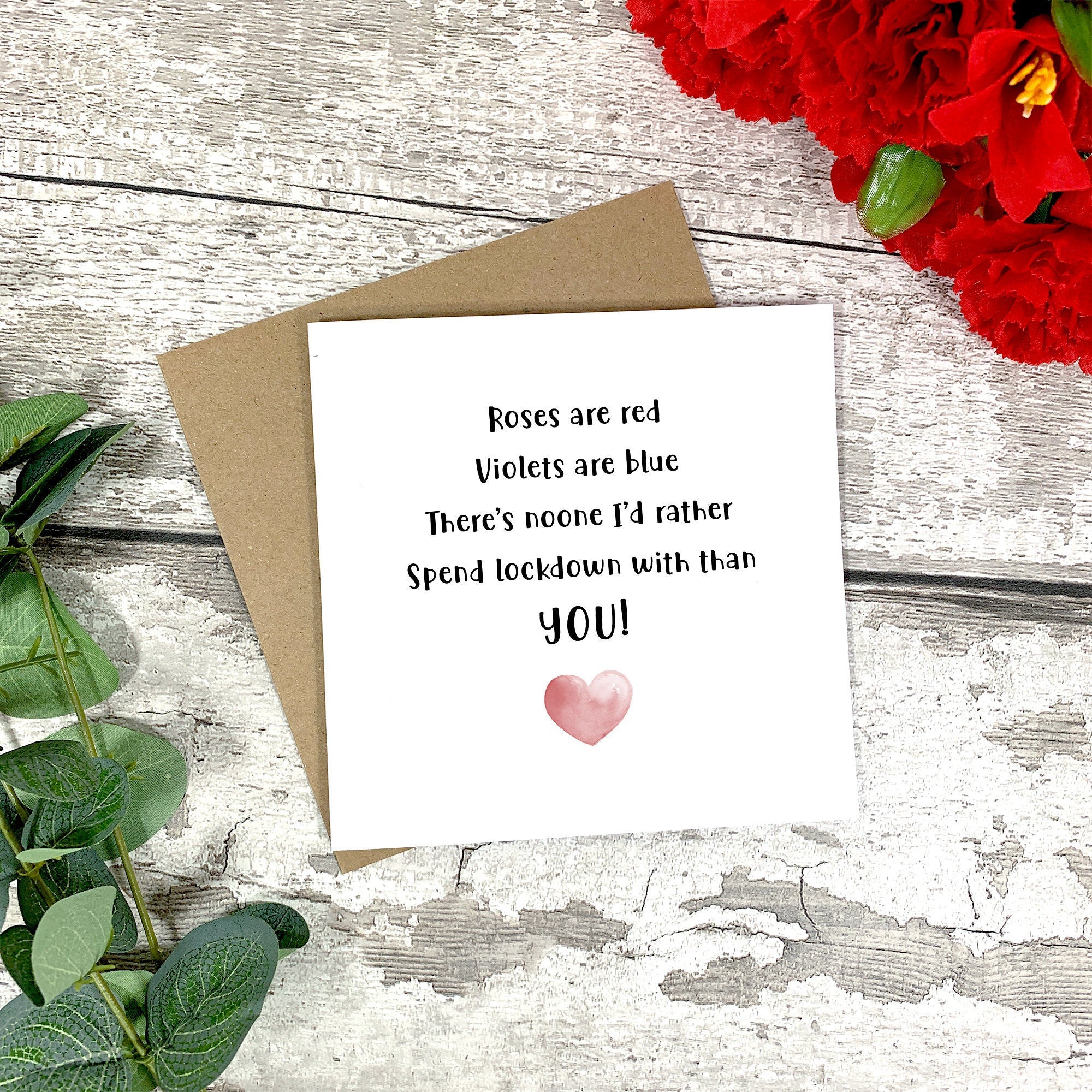 Valentine's Day Hearts Card - Valentine's Day - Couple Card - Husband Card - Wife Card - Boyfriend Card