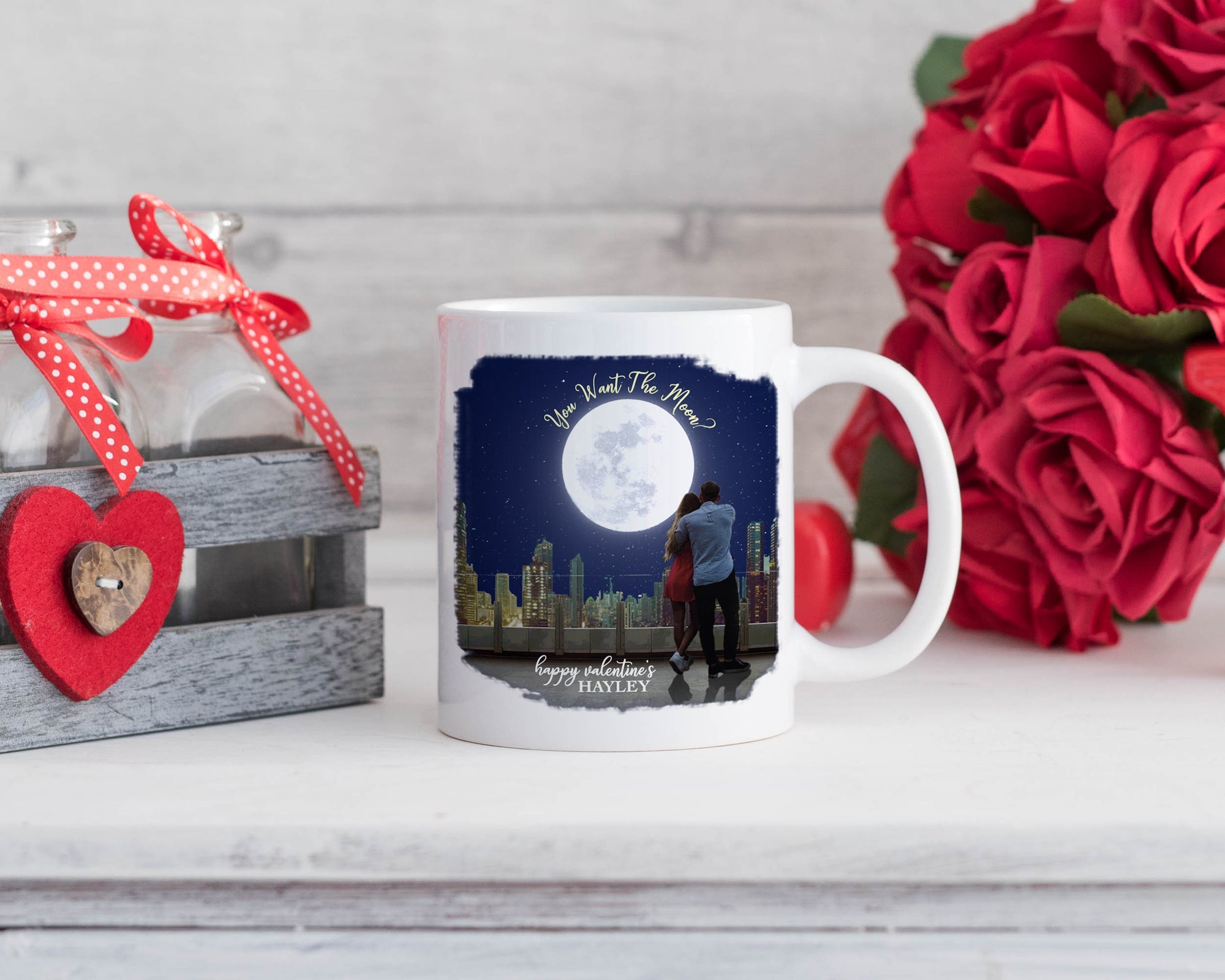 Personalised Valentine's Mug - Valentine's Day - Anniversary Gift - Couple Gift