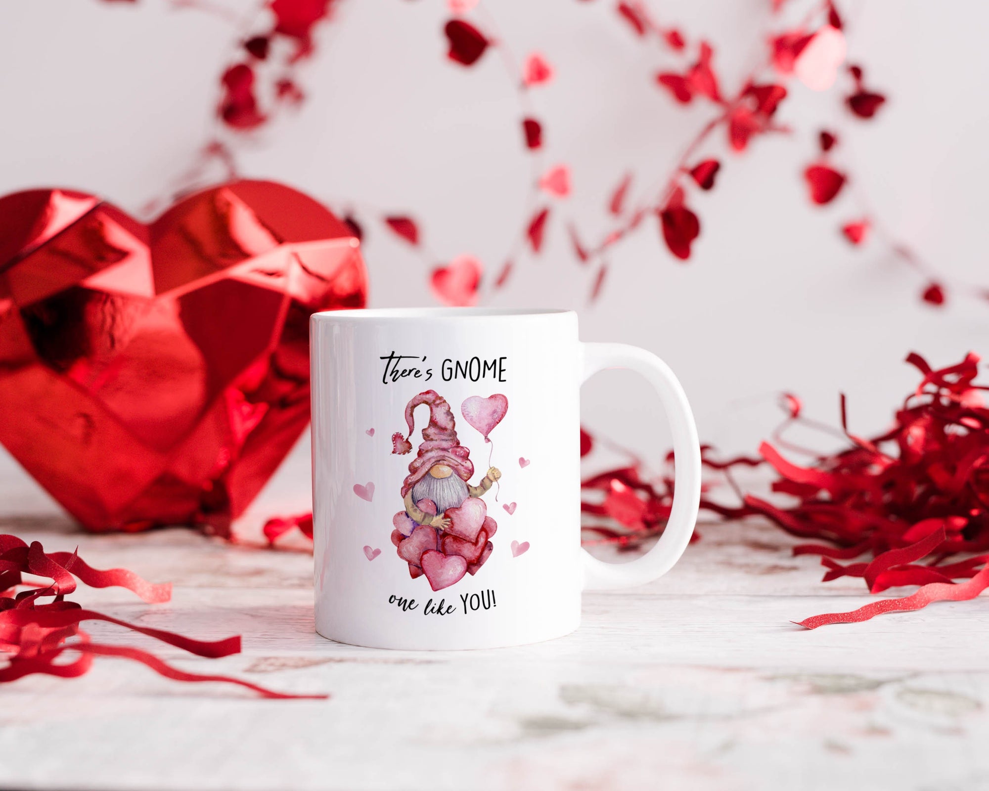 Valentines Gnome Mug - Valentine's Day - Anniversary Gift - Couple Gift - Valentines Day Gift For Him - Valentines Day For Her