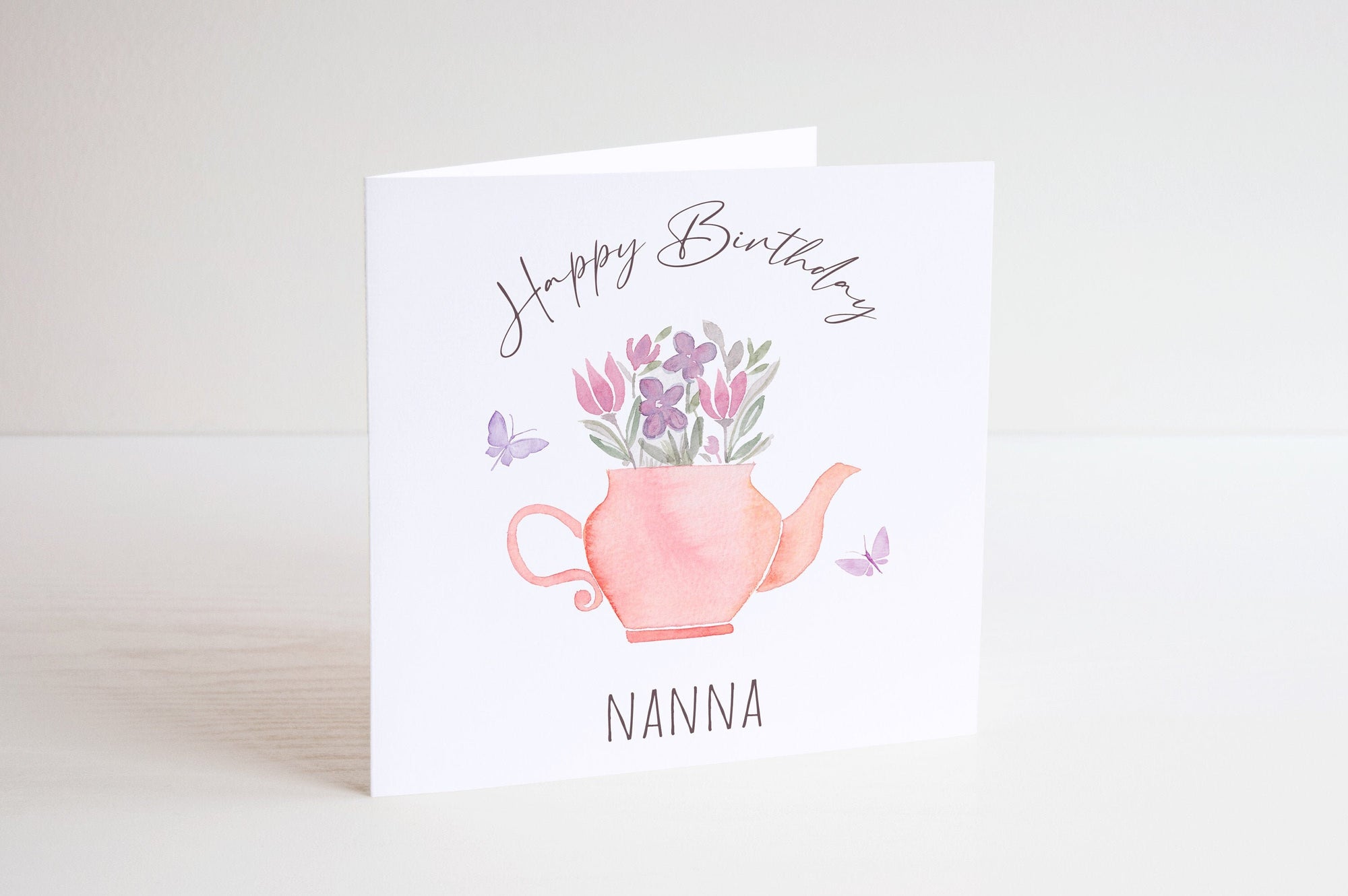 Nanny Birthday Personalised Card - Happy Birthday - Nanny Gift - Birthday Card For Nan - Grandmother Card