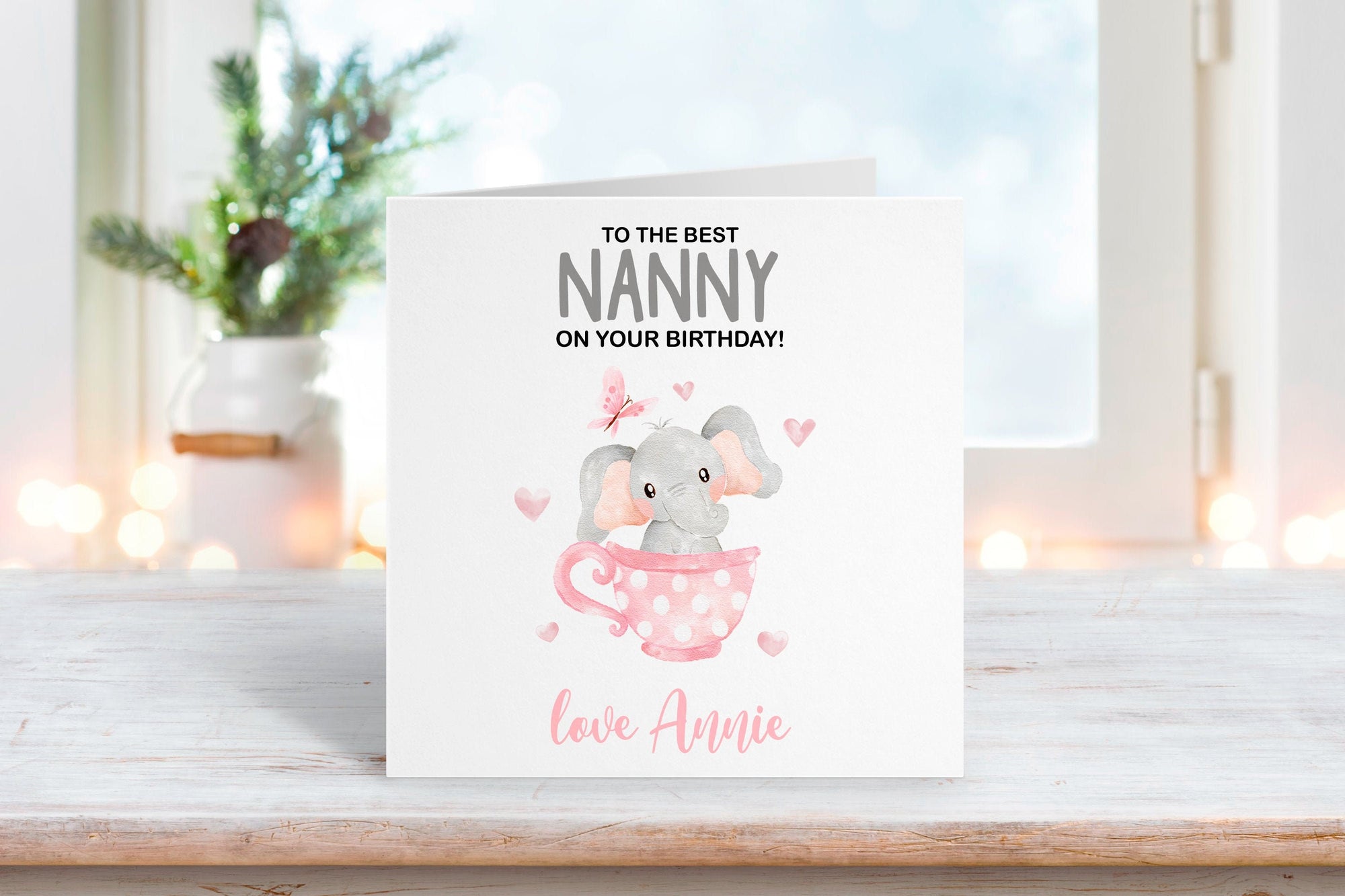 Personalised Nanny Birthday Card - Happy Birthday - Nanny Gift - Grandkids Card