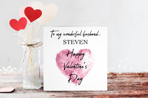 Personalised Valentine's Day Card - Valentine's Day - Couple Card - Husband Card - Wife Card - Boyfriend Card