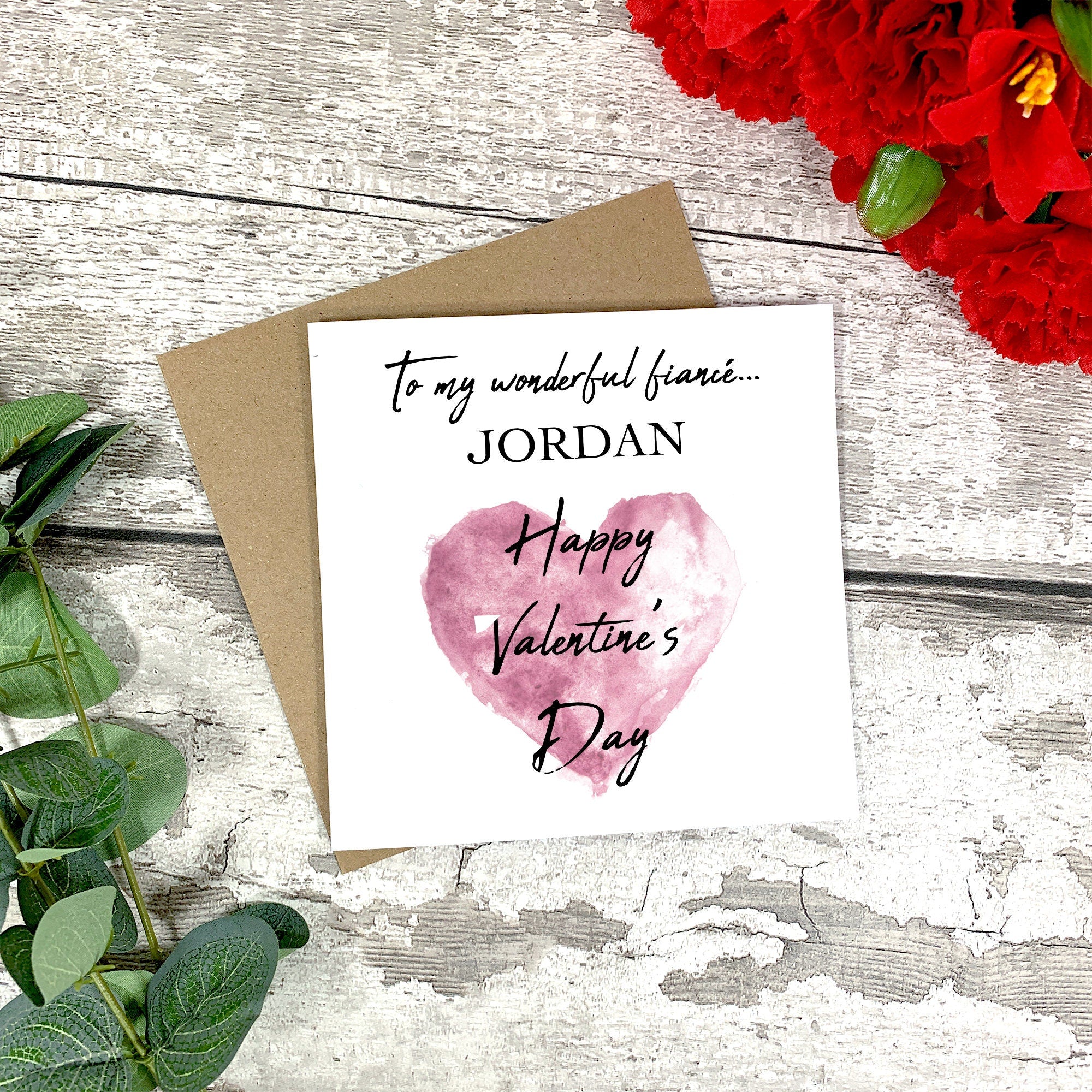 Personalised Valentine's Day Card - Valentine's Day - Couple Card - Husband Card - Wife Card - Boyfriend Card