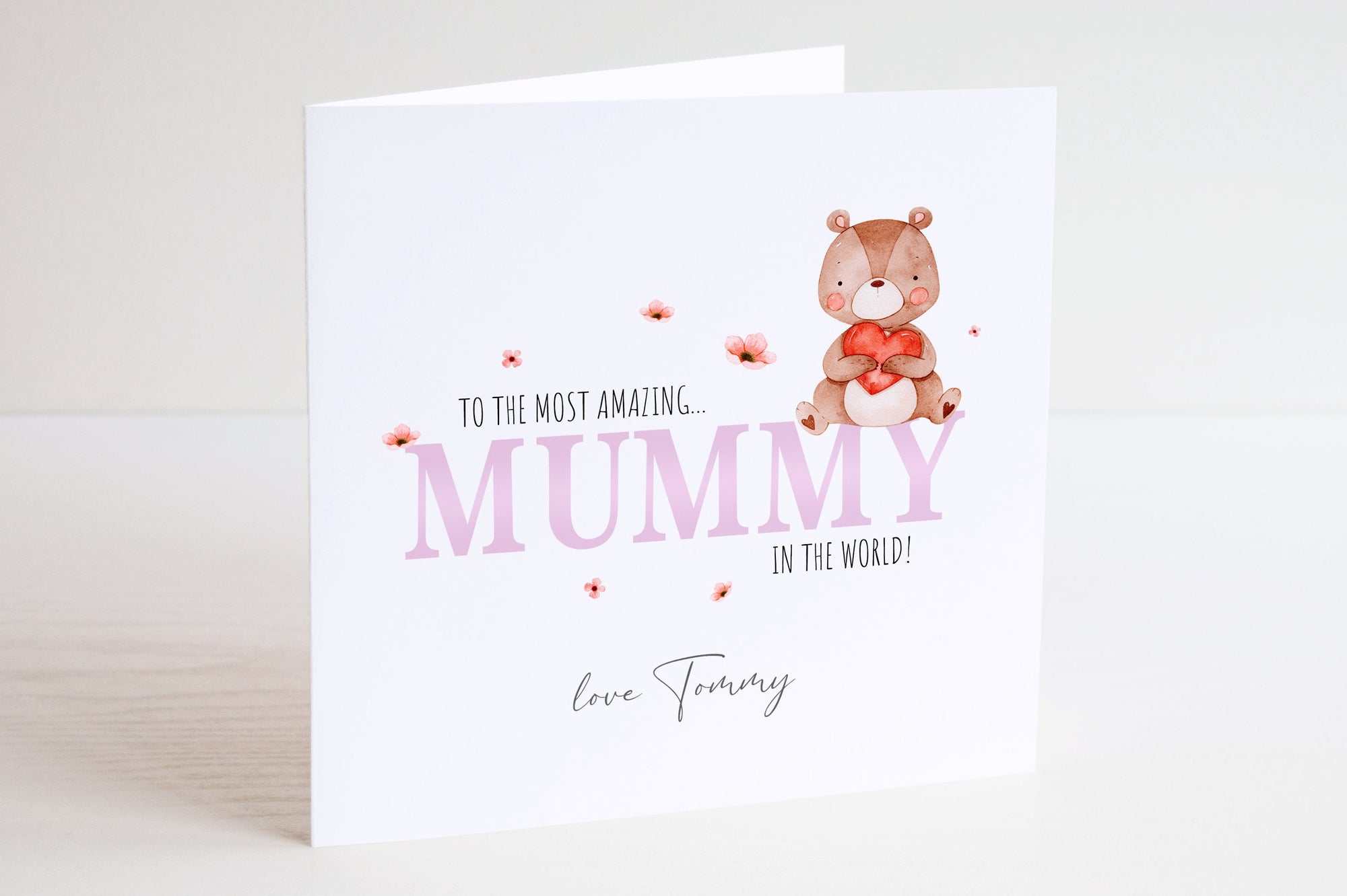 Happy Mother's Day Personalised Card - Mummy Card - Watercolour Mother's Day Card - Mum Greeting Card - First Time Mum