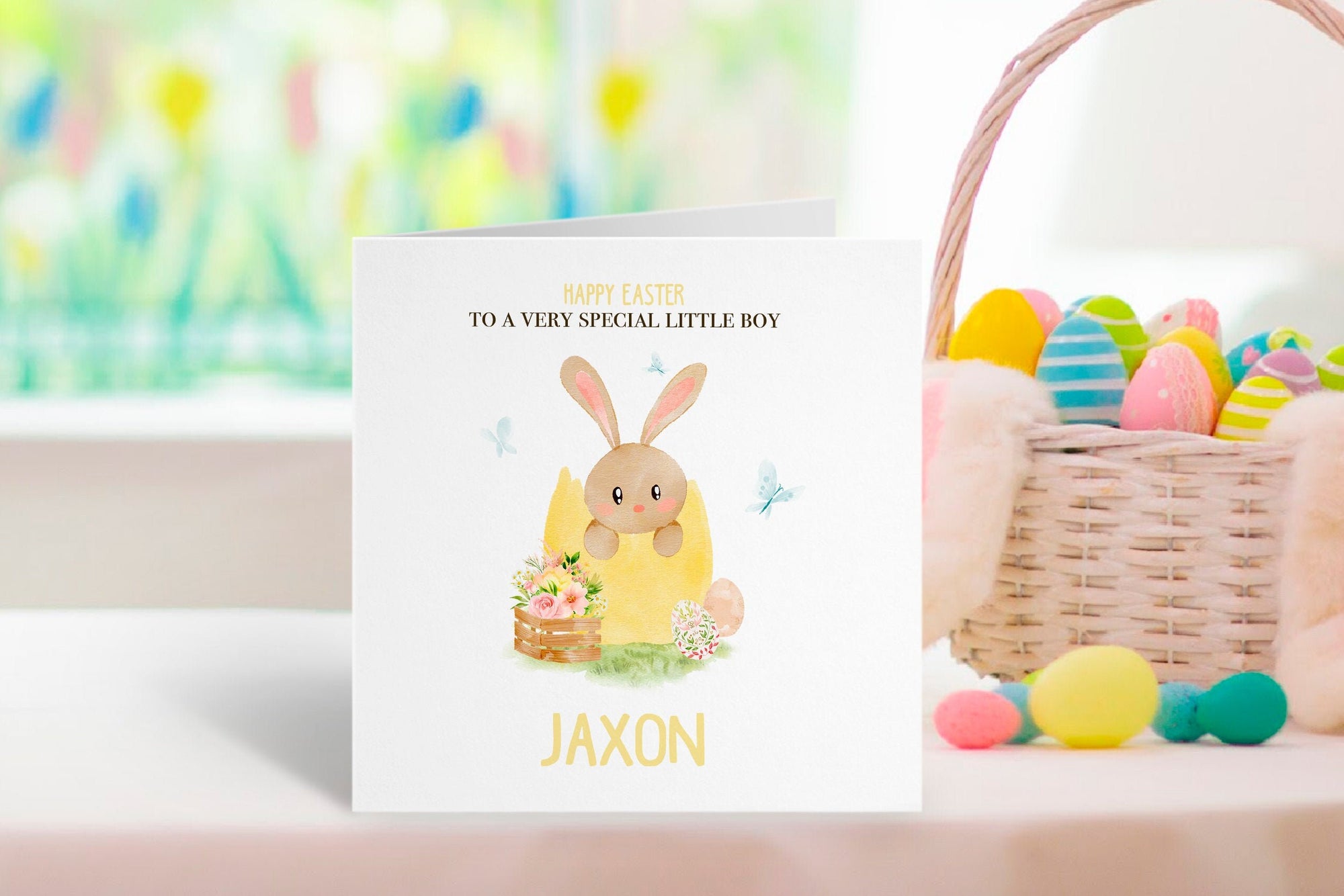 Personalised Happy First Easter / Happy Easter Card - Easter Card - 1st Easter - Baby's First Easter Card