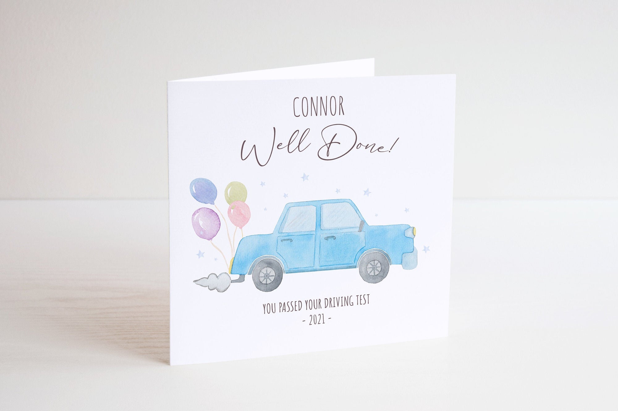 Congratulations Passed Driving Test Card - New Driver Card - Well Cone Card - L Plates - Driving Test Card - Congratulations Card