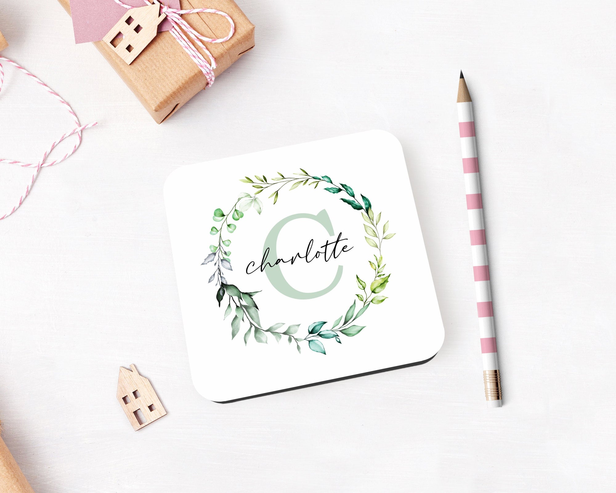 Personalised Name Initial Coaster - Customised Name Coaster - Drinks Coaster - Personalised Coaster - Birthday Gift - Friend Gift