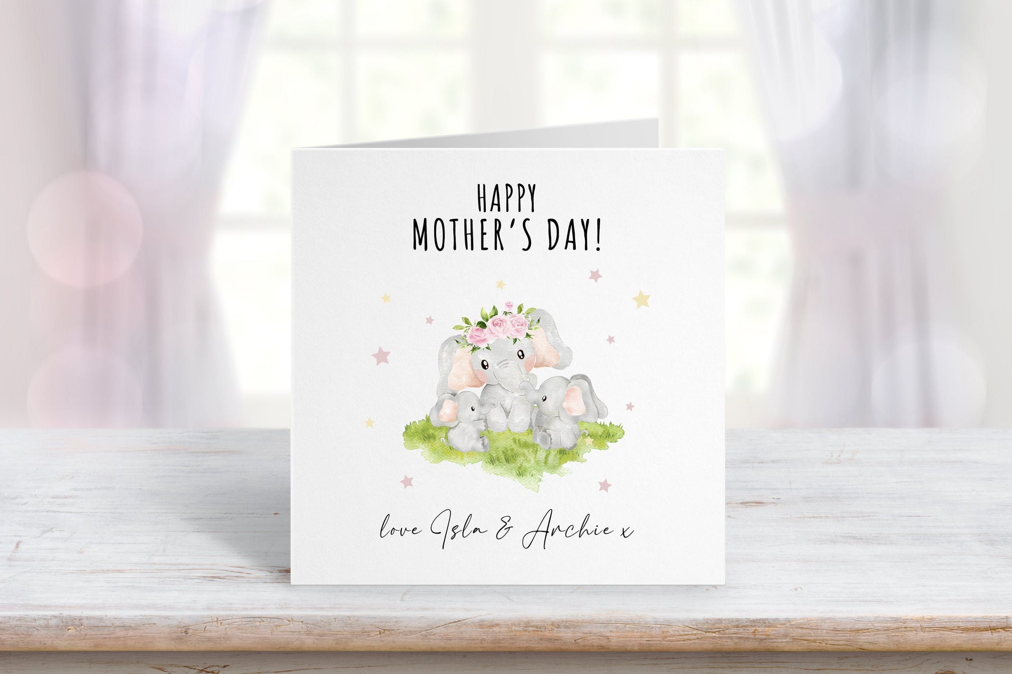 Personalised Happy Mother's Day Card - Mom Card - Watercolour Mother's Day Card - Mom Greeting Card - First Time Mom