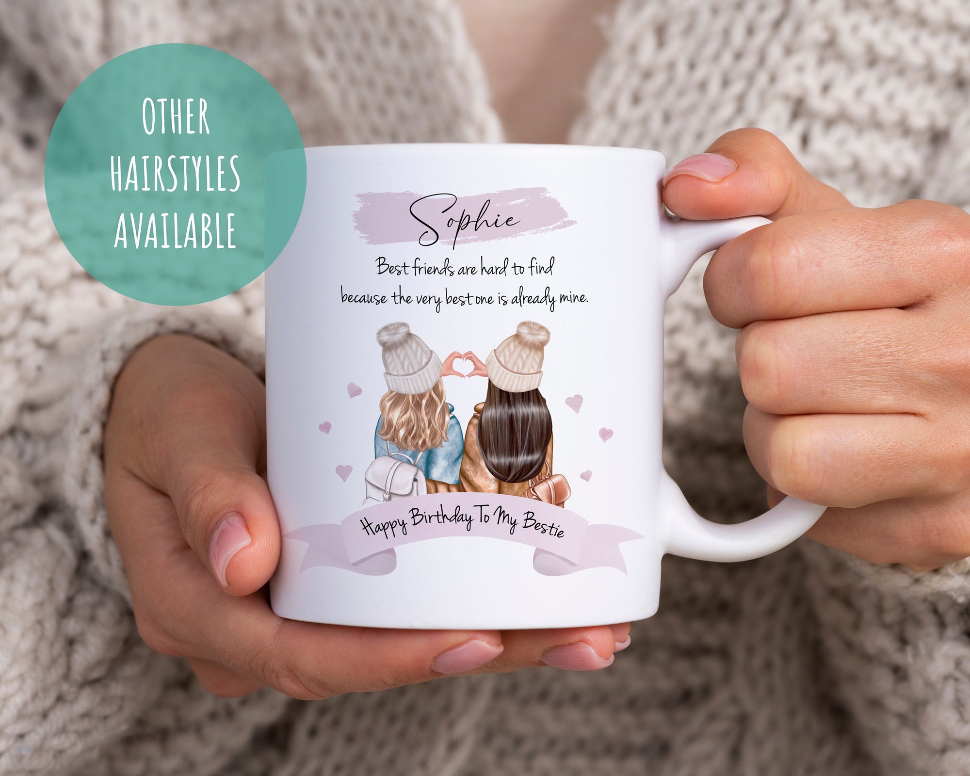 Personalised Bestie Mug - Best Friend Mug - Best Friend Birthday - Bestie Birthday Gift