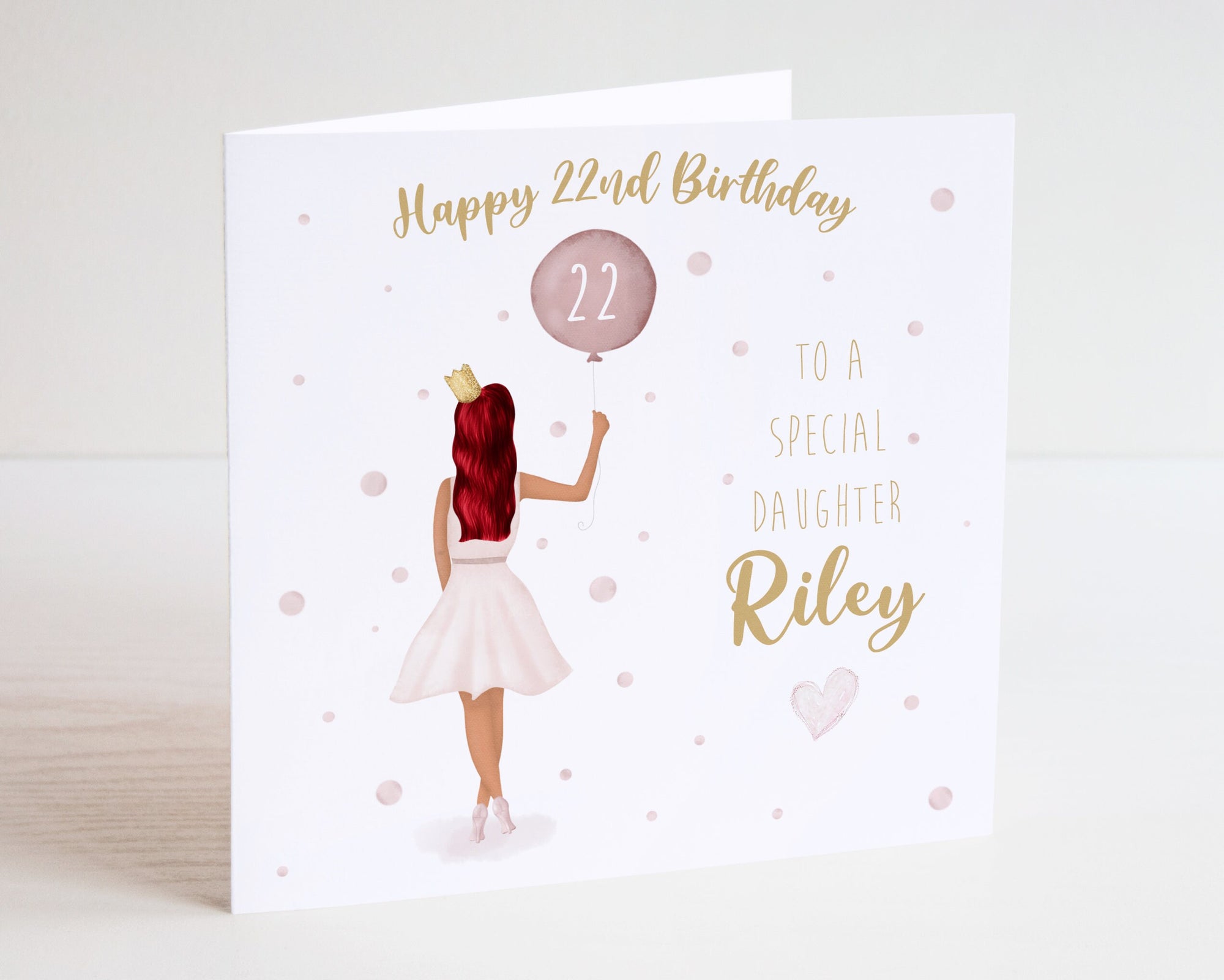 Personalised Birthday Girl Card - 21st Birthday Card - 18th Birthday Card - 16th Birthday Card - 30th Birthday Card - C136