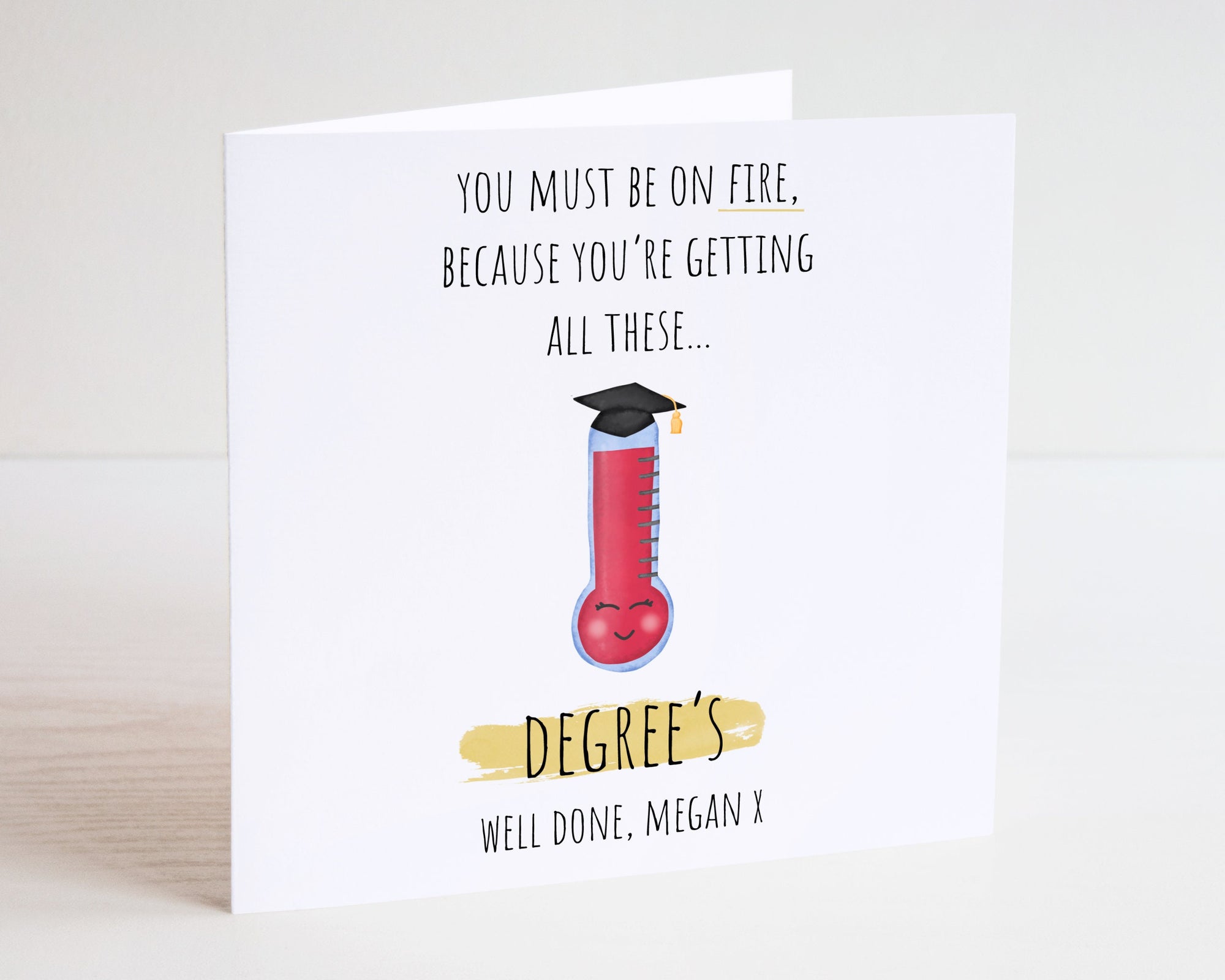 Personalised Graduation Card - Graduated Card - Celebration Card - Graduation Greeting Card