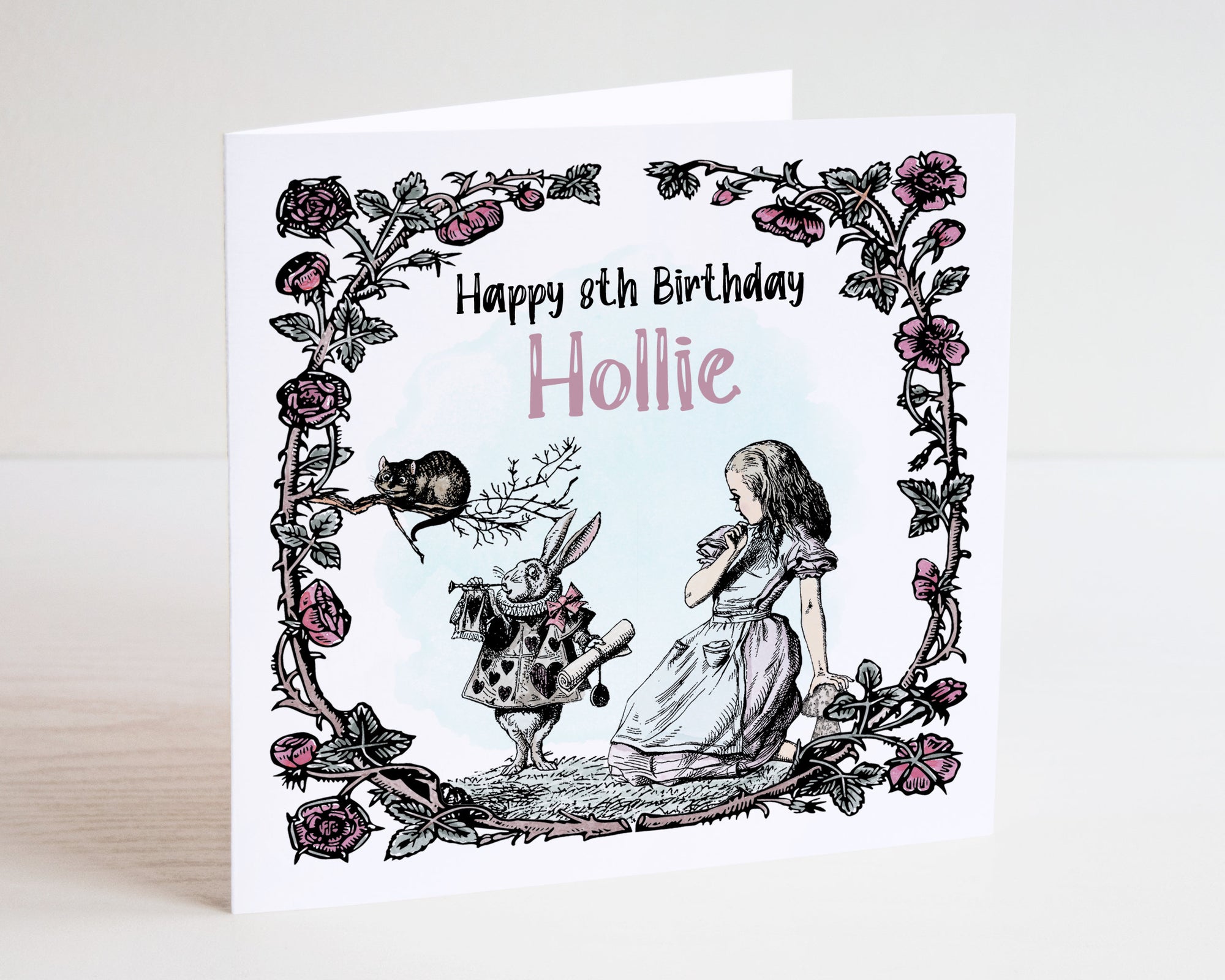 Personalised Girls Birthday Card - Tea Party - Happy Birthday - Birthday Card - Kids Birthday Card - Girls Birthday Card