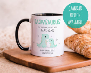 Father's Day Dinosaur Mug - Father's Day Mug - Father's Day Gift - Daddy Gift - Daddy Mug - Daddysaurus