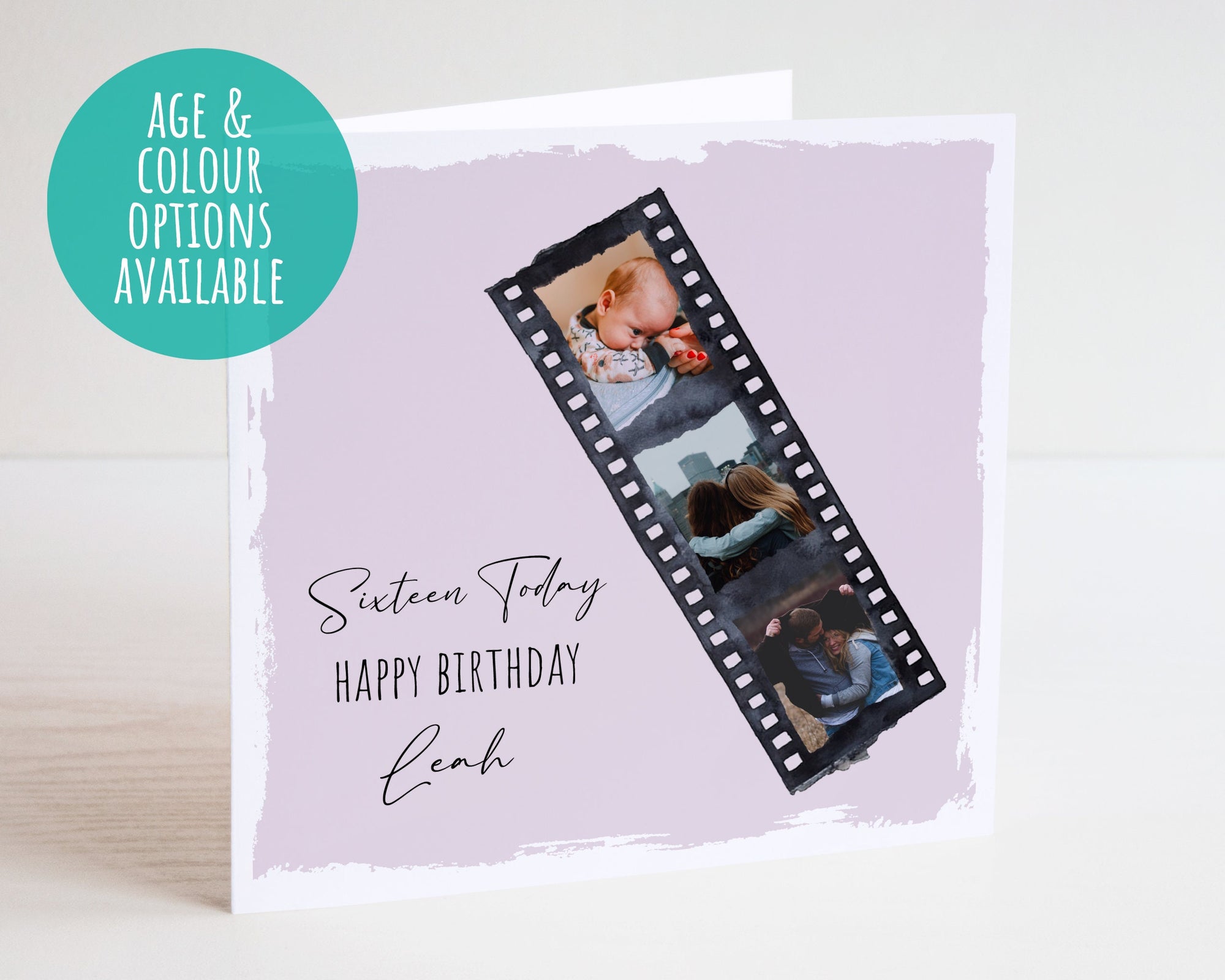 Personalised Photo Birthday Card - Happy Birthday - Birthday Card - 18th Card - 21st Card - 16th Card - 25th Card - Photo Card