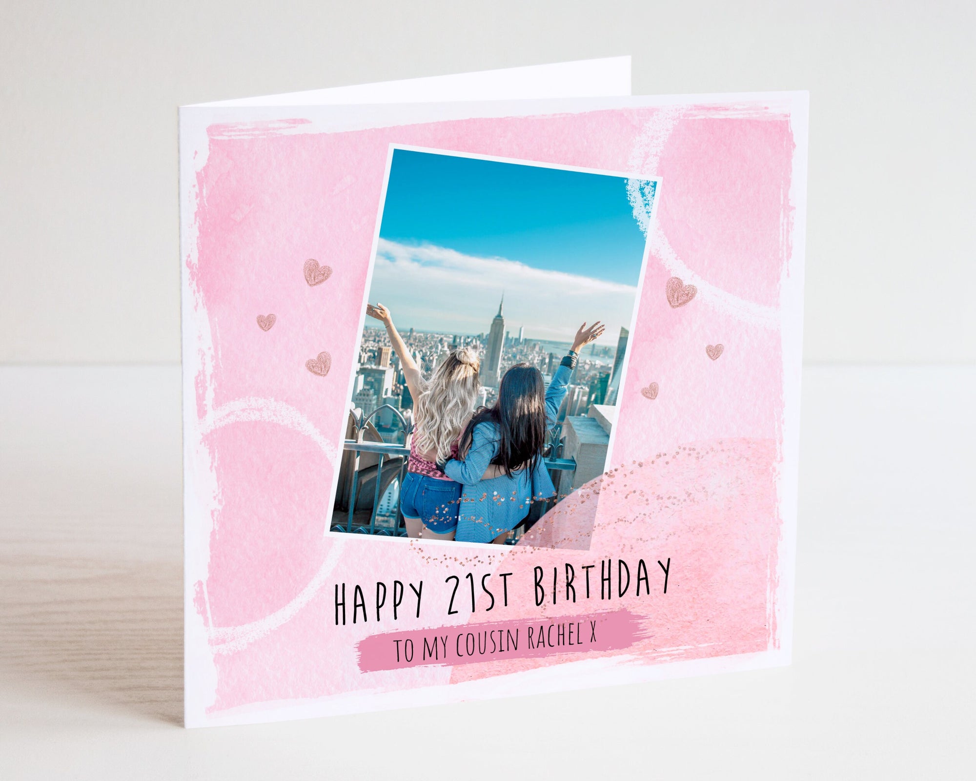 Personalised Birthday Girl Photo Card - Bestie Card - 21st Birthday Card - 18th Birthday Card - 16th Birthday Card - Birthday Cards