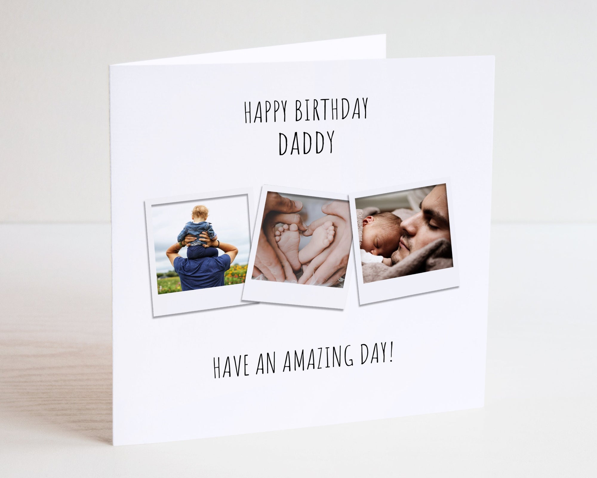 Personalised Birthday Photo Card - Happy Birthday - Daddy Card - Friend Card - Birthday Cards