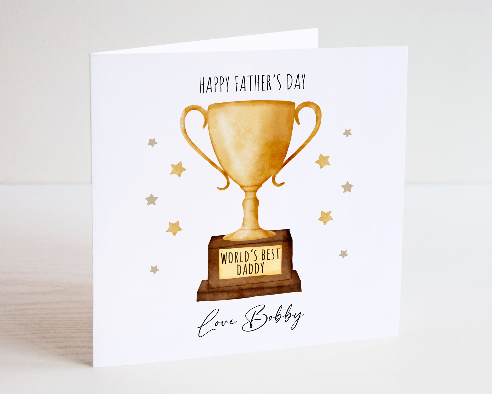 World's Best Daddy Father's Day Card - Dad Card - Grandad Card - Daddy Card - Fathers Day Card