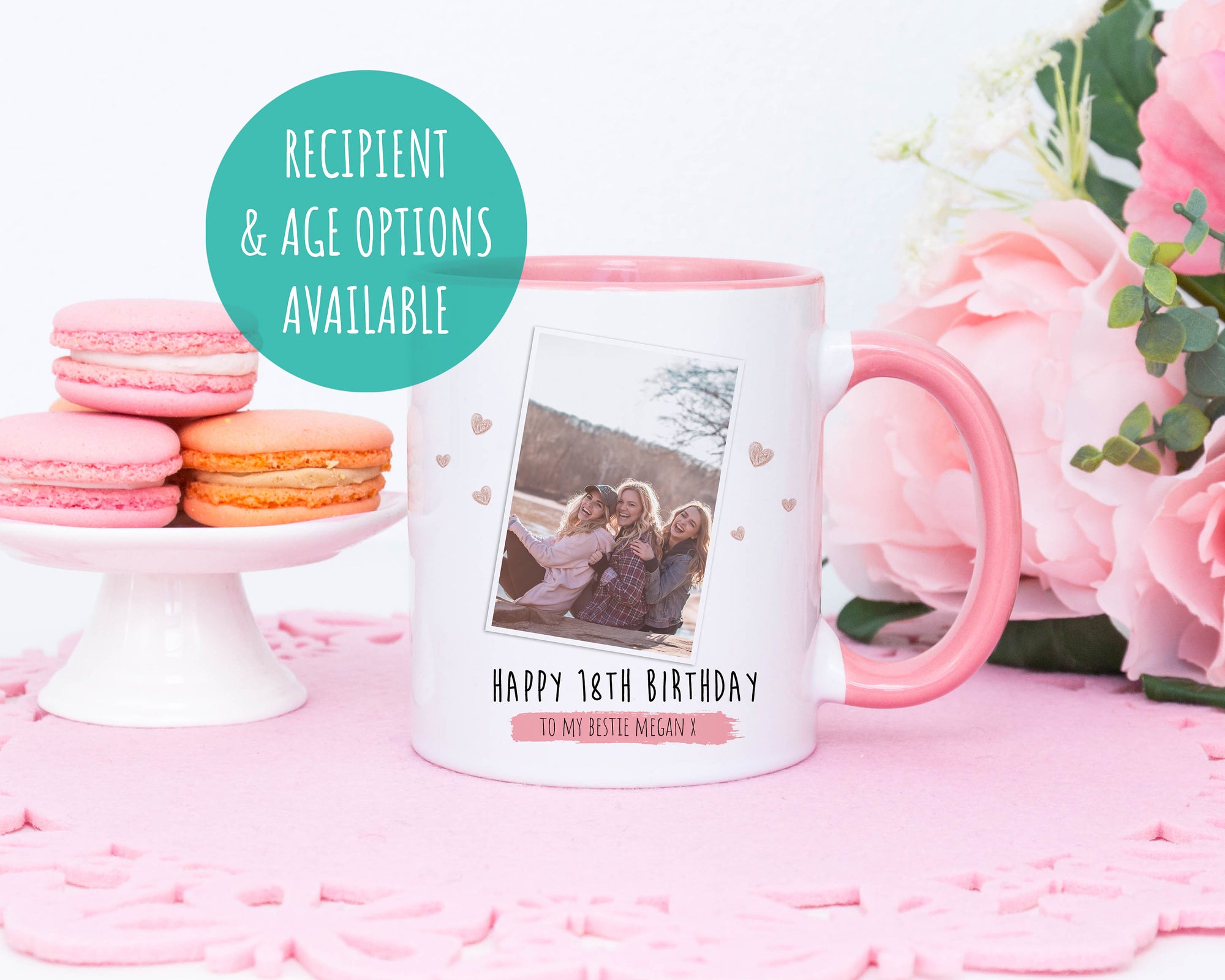 Personalised Birthday Girl Photo Mug - 21st Birthday Mug - 18th Birthday Mug - 16th Birthday Mug - 30th Birthday Mug - Photo Birthday Mug