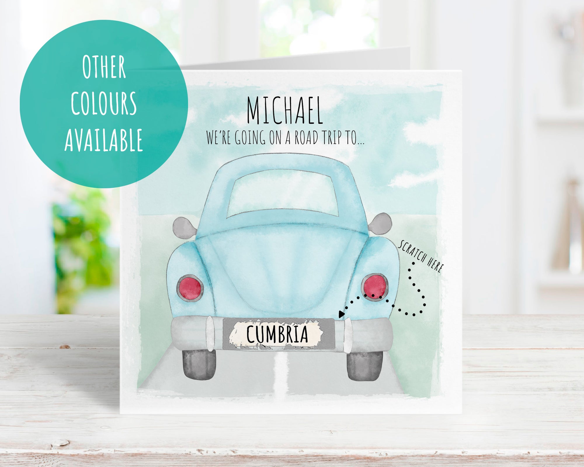 Personalised Surprise Road Trip Card - Weekend Break Reveal - We're Going Away Card -Holiday Surprise Card - Holiday Reveal