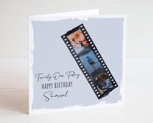 Personalised Photo Birthday Card - Happy Birthday - Birthday Card - 18th Card - 21st Card - 16th Card - 25th Card - Photo Card