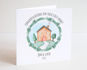 Personalised New Home Card - New Home Gift - Congratulations On Your New Home - Happy Moving Day - New Home Card For Friends