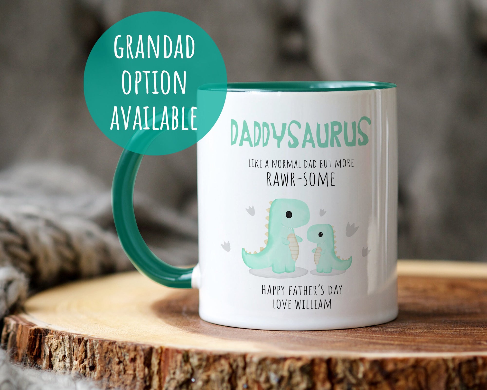 Father's Day Dinosaur Mug - Father's Day Mug - Father's Day Gift - Daddy Gift - Daddy Mug - Daddysaurus