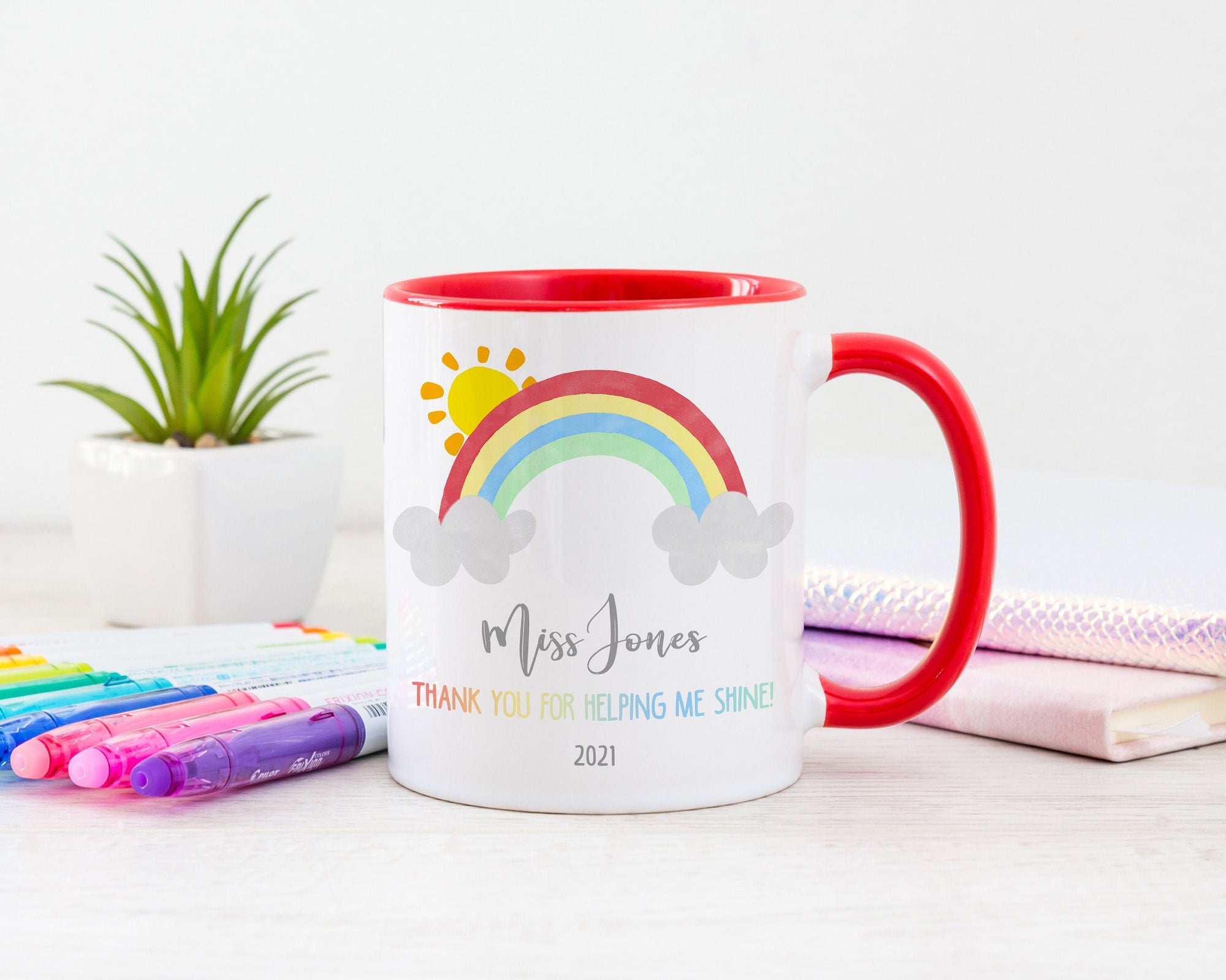 Personalised Thank You Teacher Mug - Teacher Gift - End Of Term Gift