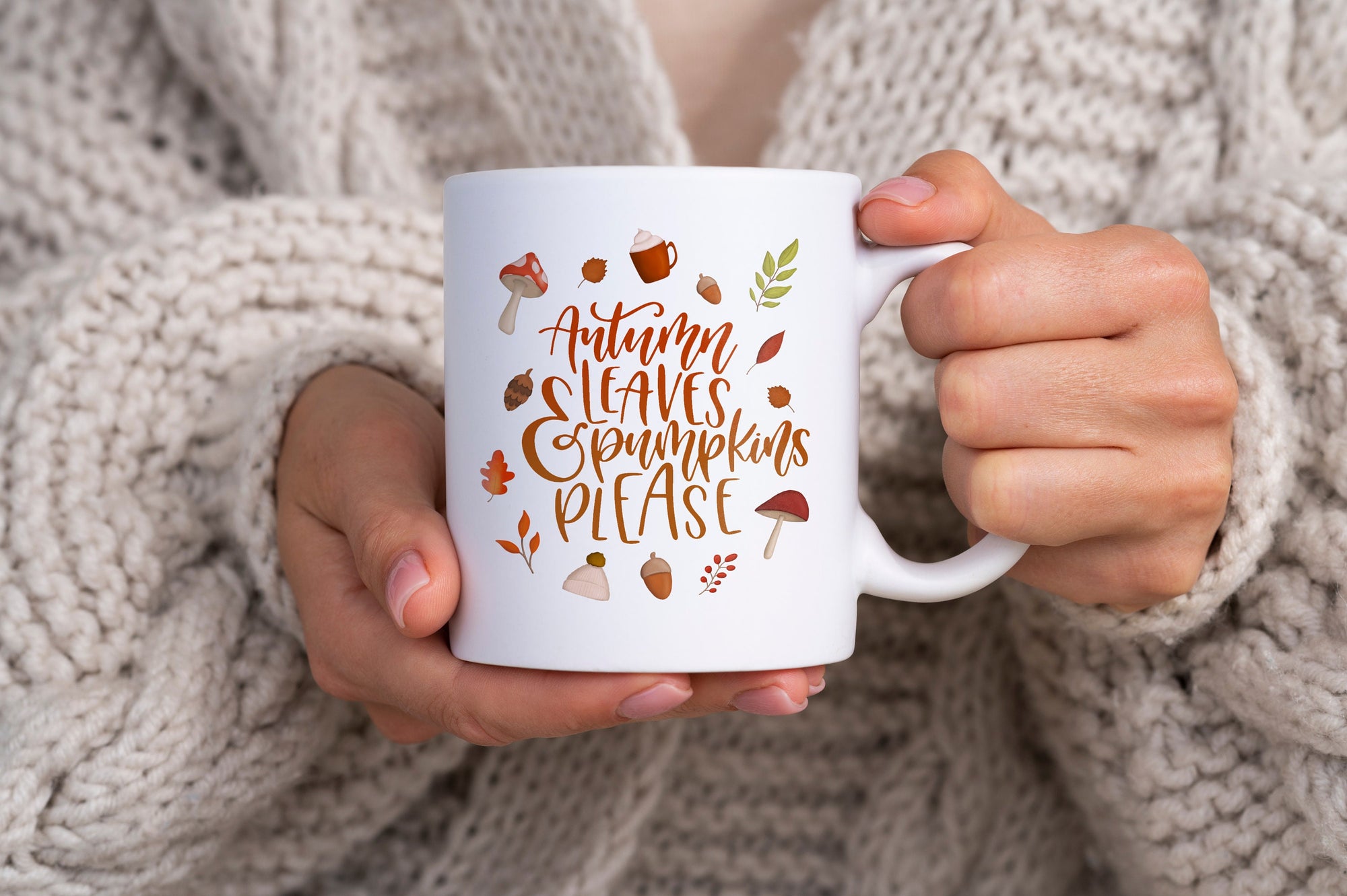 Autumn Mug - Pumpkin Decor - Cute Pumpkin - Halloween Cup - Autumn Decor - Pumpkin Mug