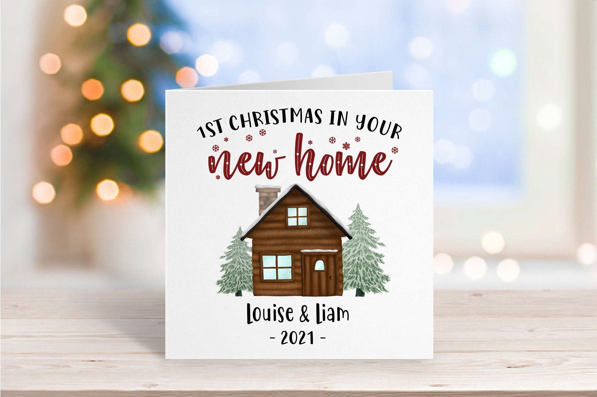 Personalised New Home Christmas Card - 1st Christmas New Home - Congratulations On Your New Home - First Christmas