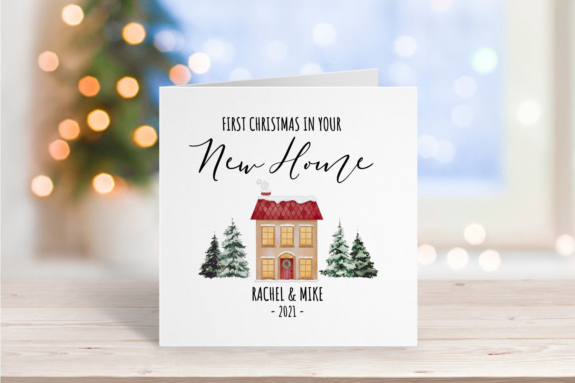 Personalised New Home Christmas Card - 1st Christmas New Home - Congratulations On Your New Home - First Christmas