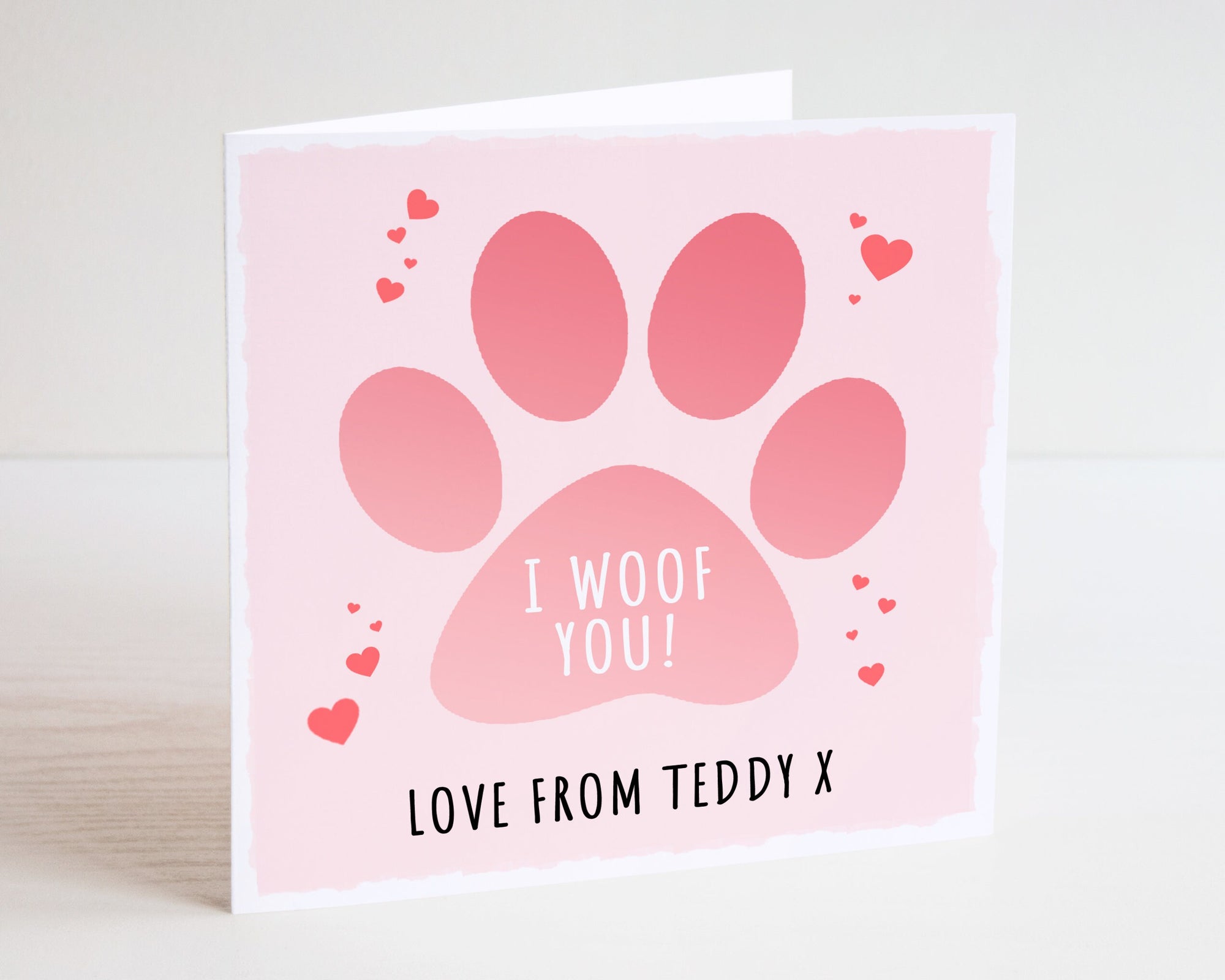 Personalised Pet Card - Dog Parent Card - Dog Mum - Dog Dad - Birthday Card From The Dog - Dog Greeting Card