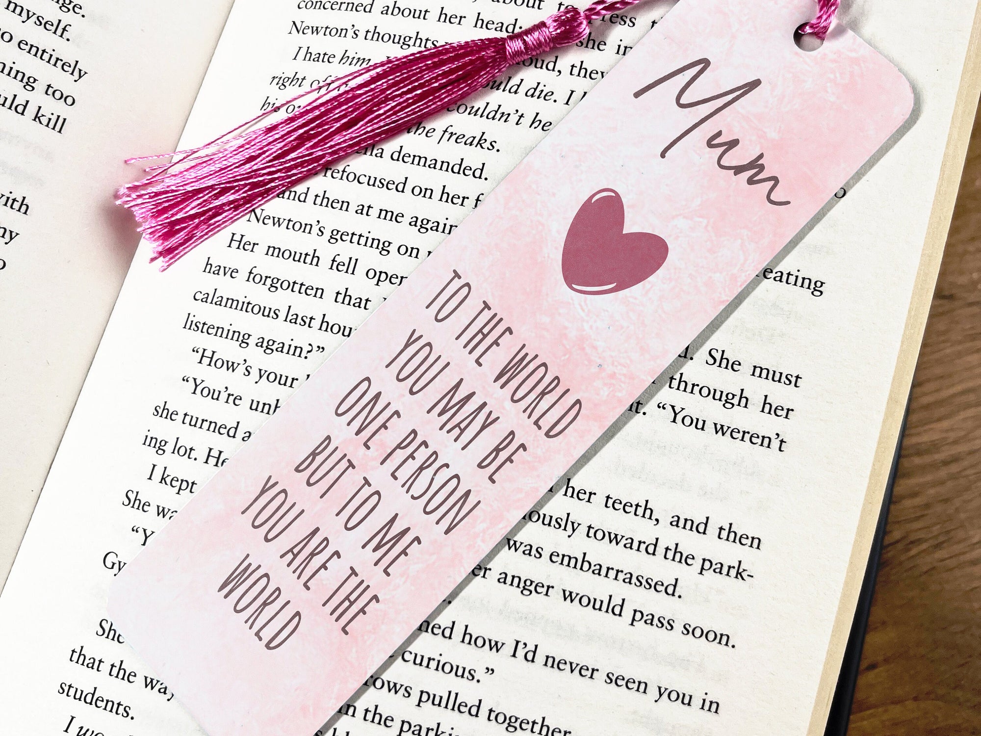 Mum Hearts Bookmark - Mum Gift - Bookmark - Mothers Day - Mom Gift