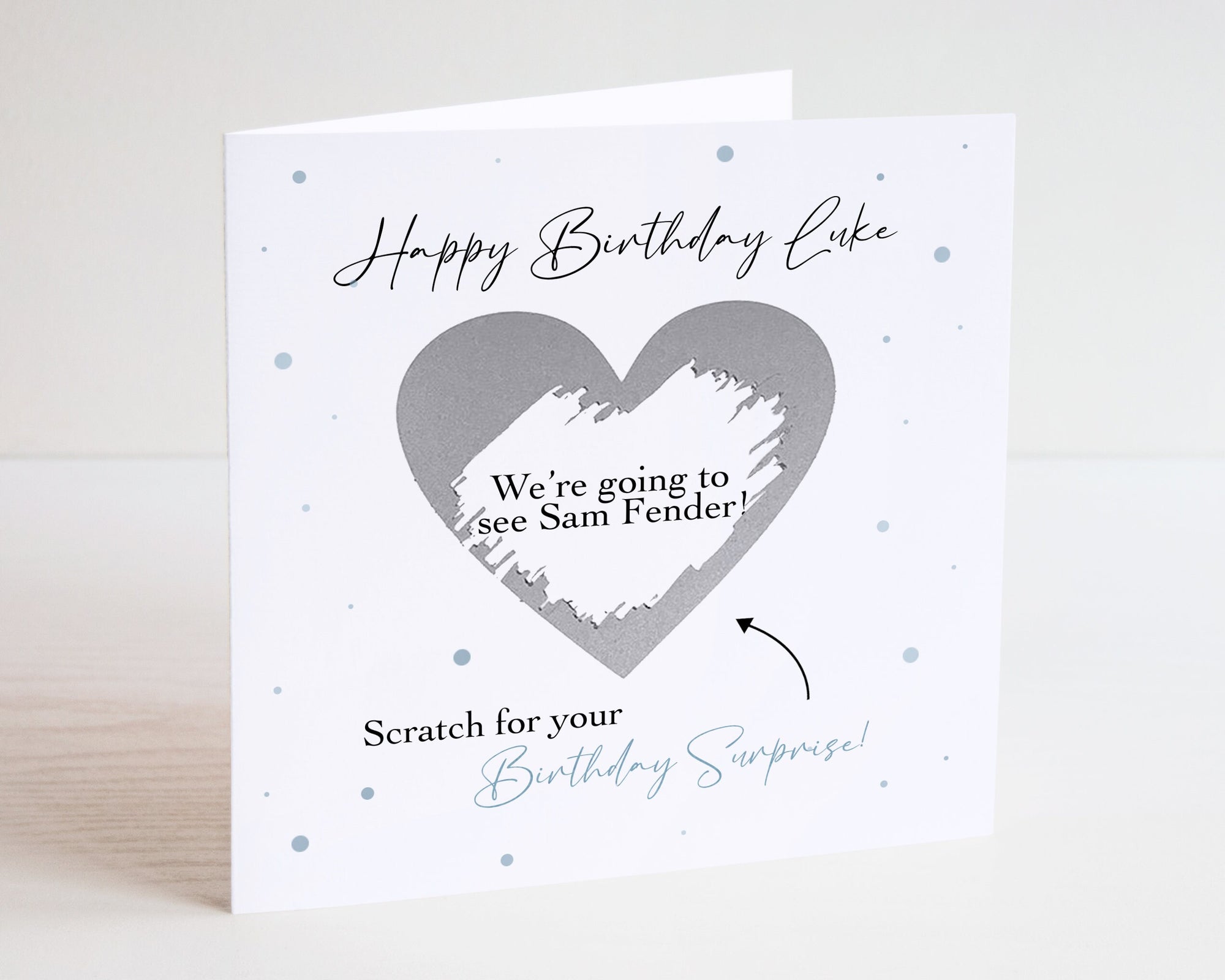 Personalised Surprise Scratch Card - Reveal Card - Weekend Break Reveal - We're Going Away Card - Gift Surprise - Birthday Surprise