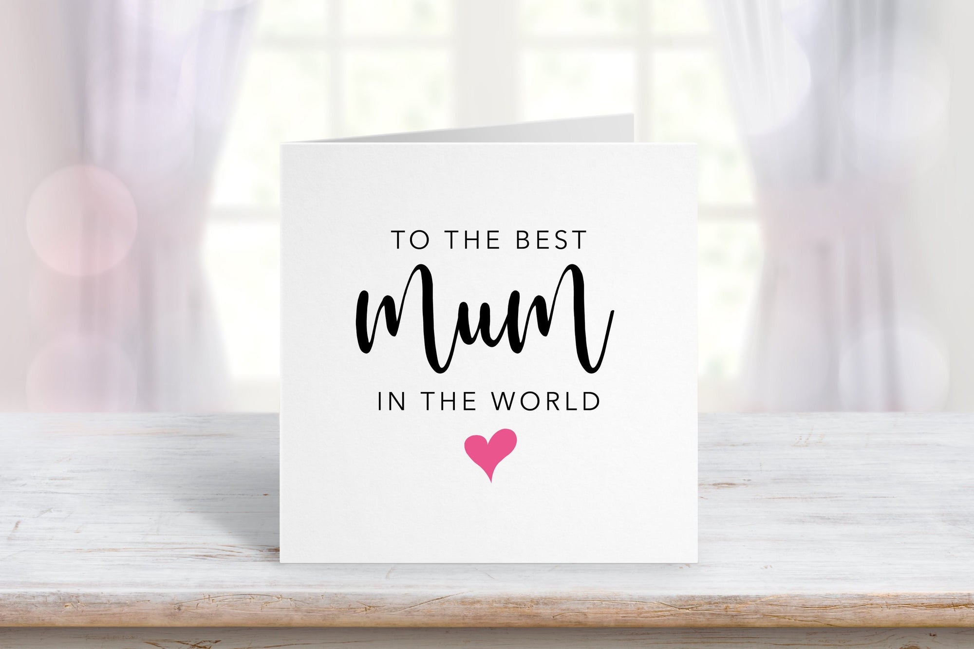 To The Best Mum Card - Happy Mother's Day - Nanny Card - Mother Card - Mum Birthday - Nan Birthday