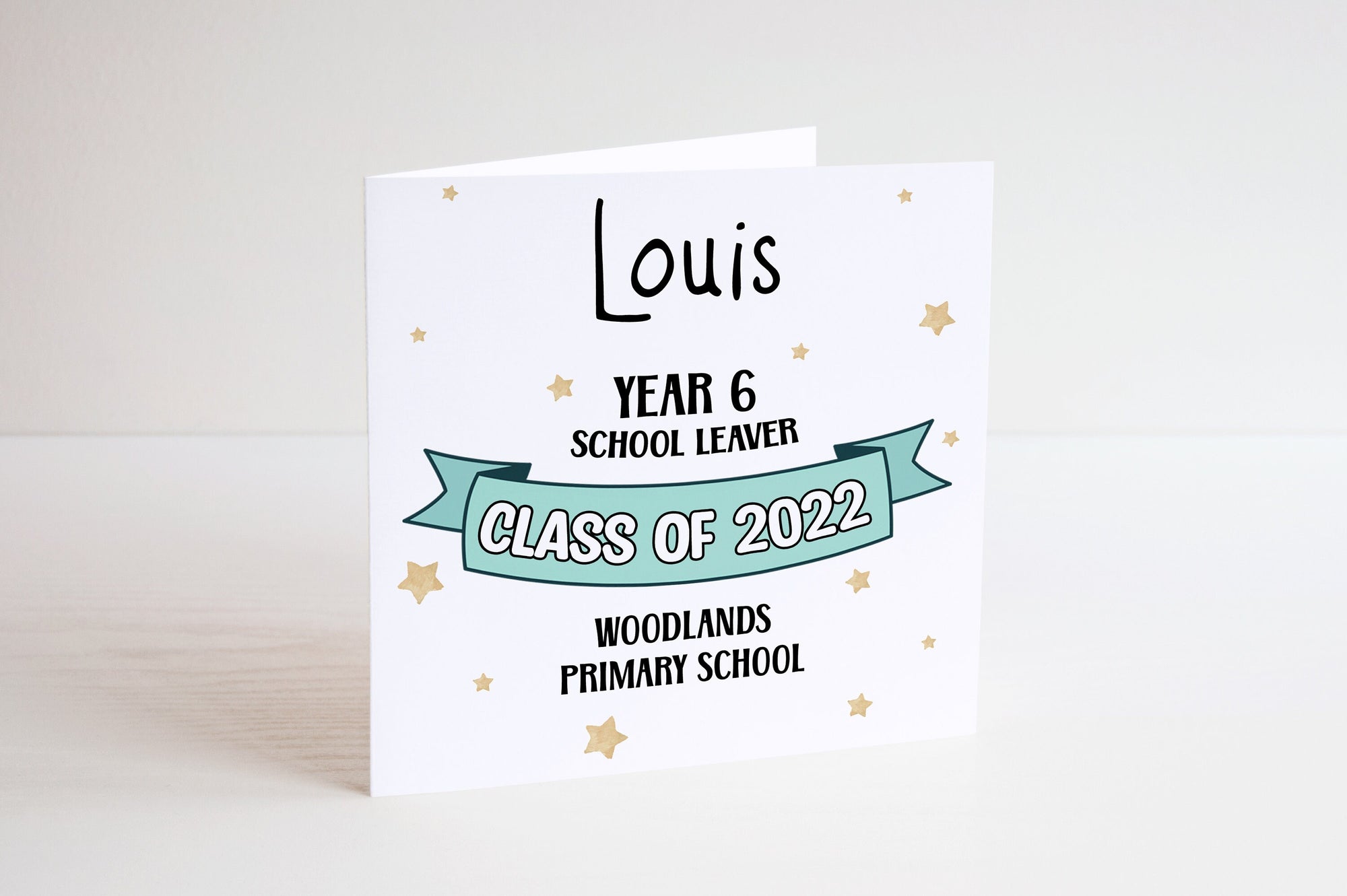 Personalised School Leaver Card - Year 6 Leaver Card - Celebration Card - Kids School Leaver Gift