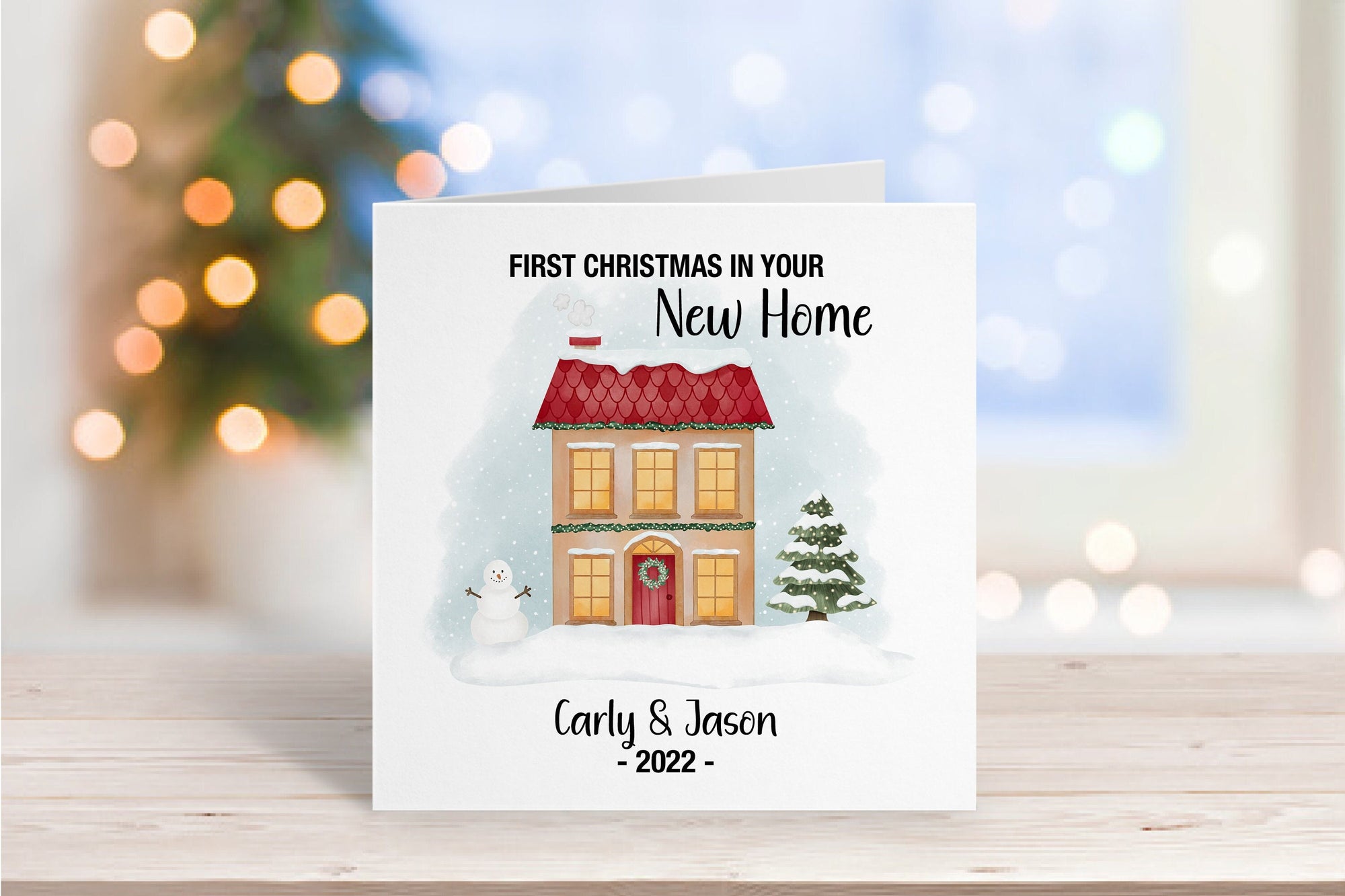 Personalised New Home Christmas Card - 1st Christmas New Home - Congratulations On Your New Home - First Christmas