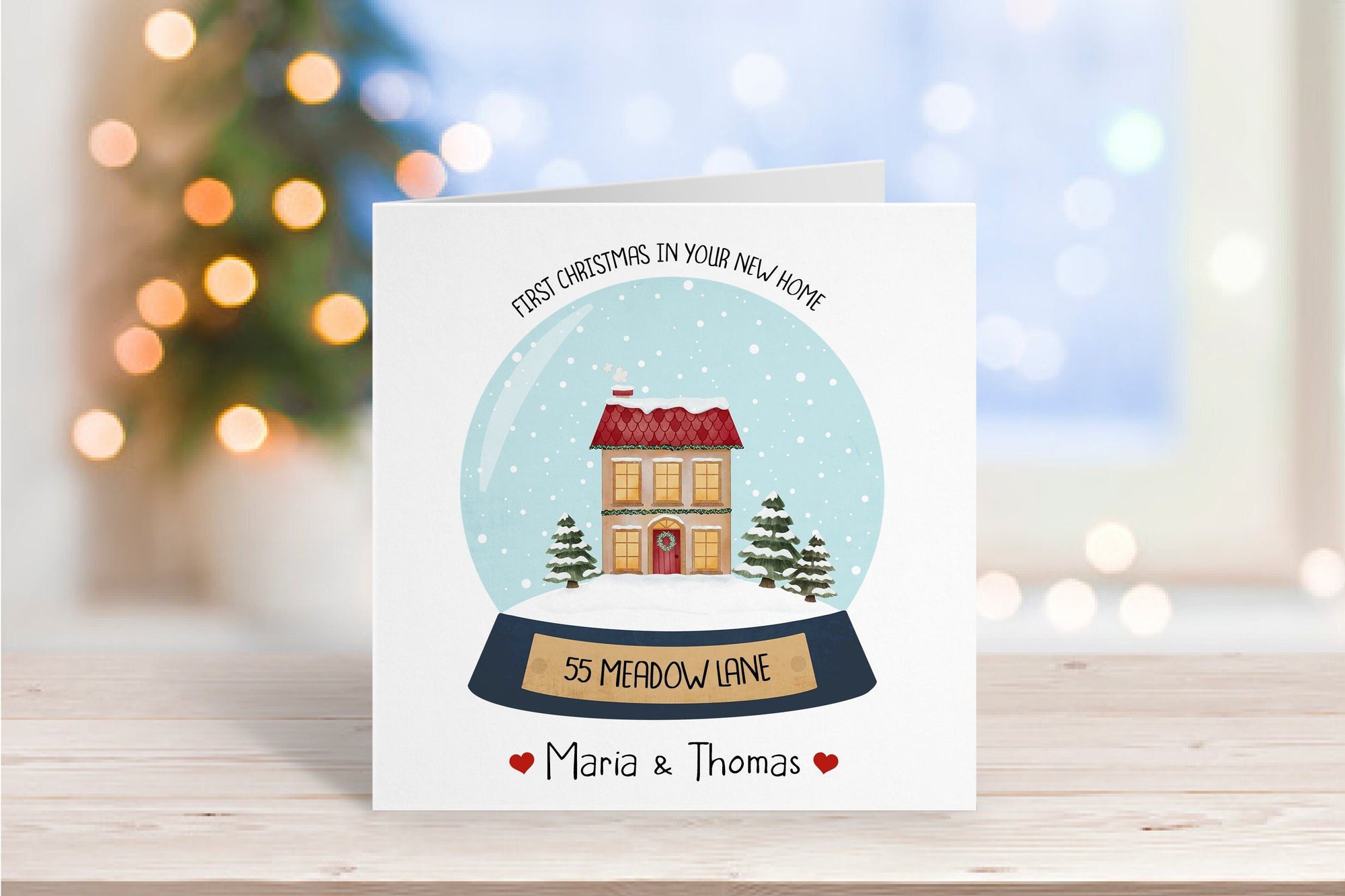 Personalised New Home Christmas Card - 1st Christmas New Home - Congratulations On Your New Home - First Christmas